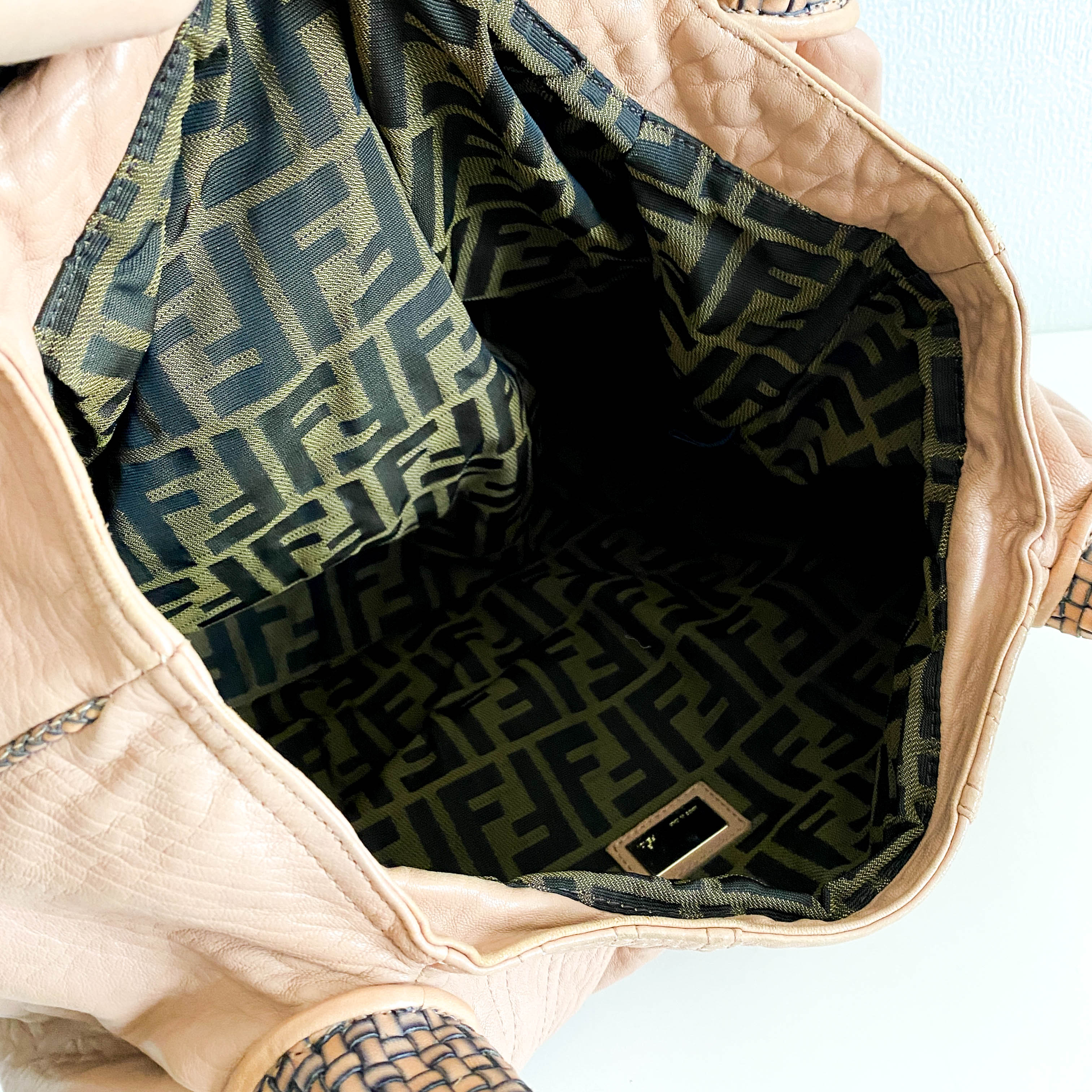 Spy Dust Pink Leather Shoulder Bag