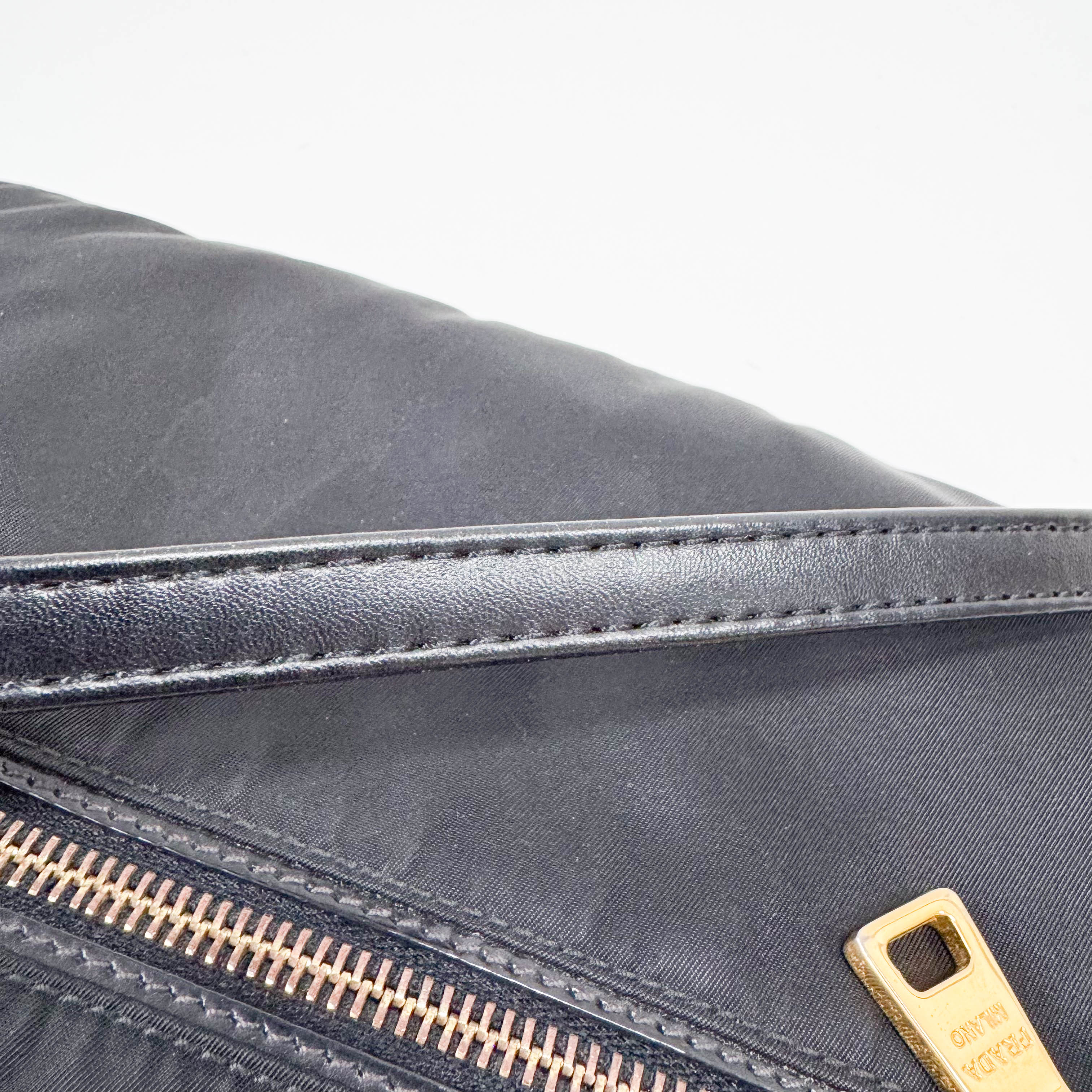 Black Nylon Crossbody Bag