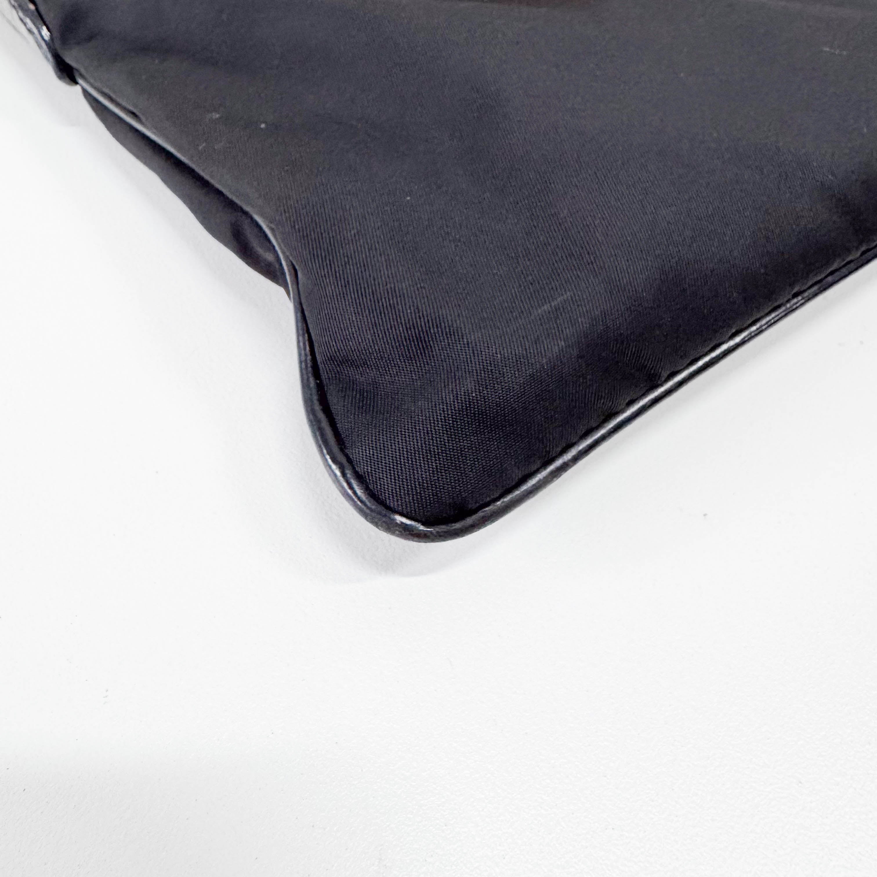 Black Nylon Crossbody Bag