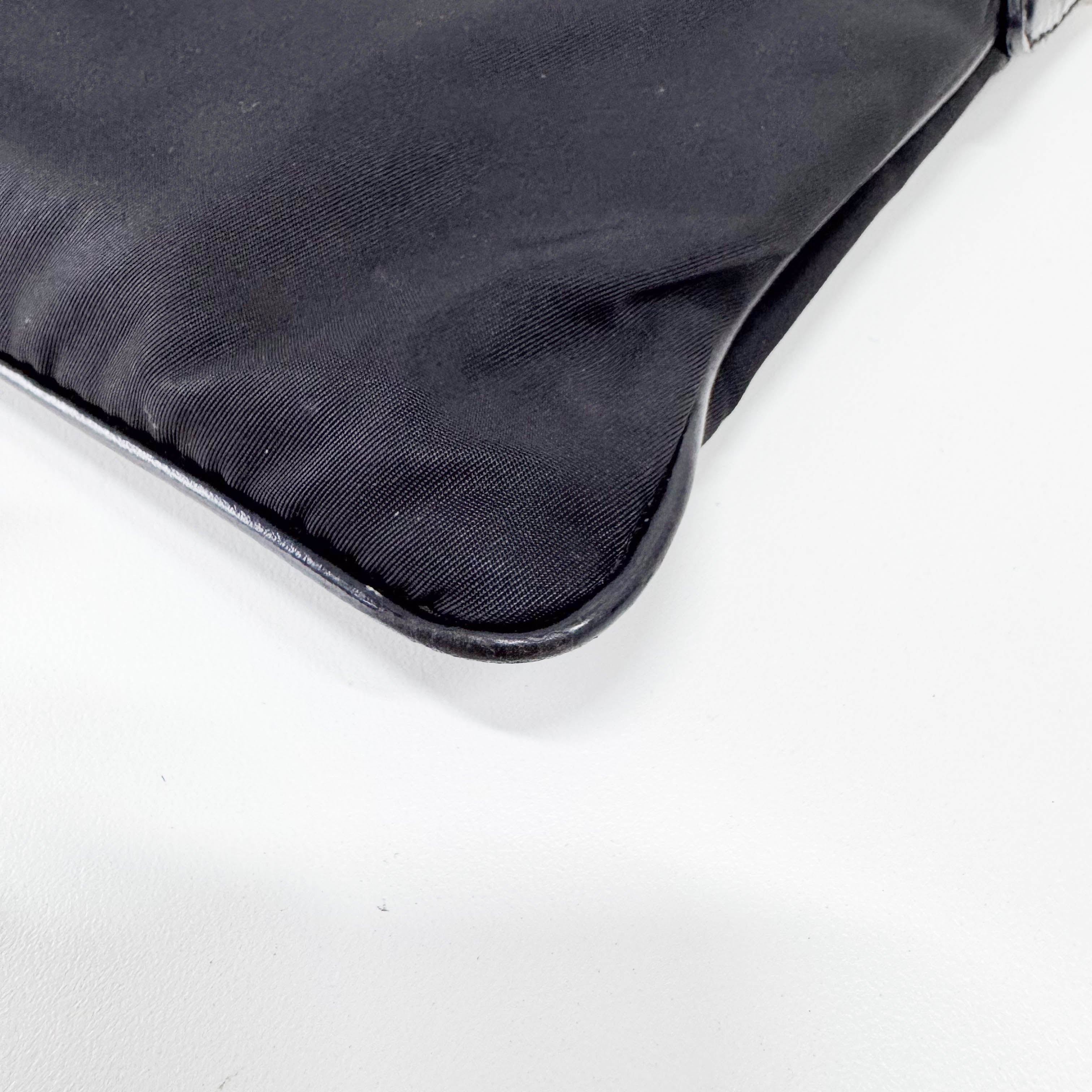 Black Nylon Crossbody Bag