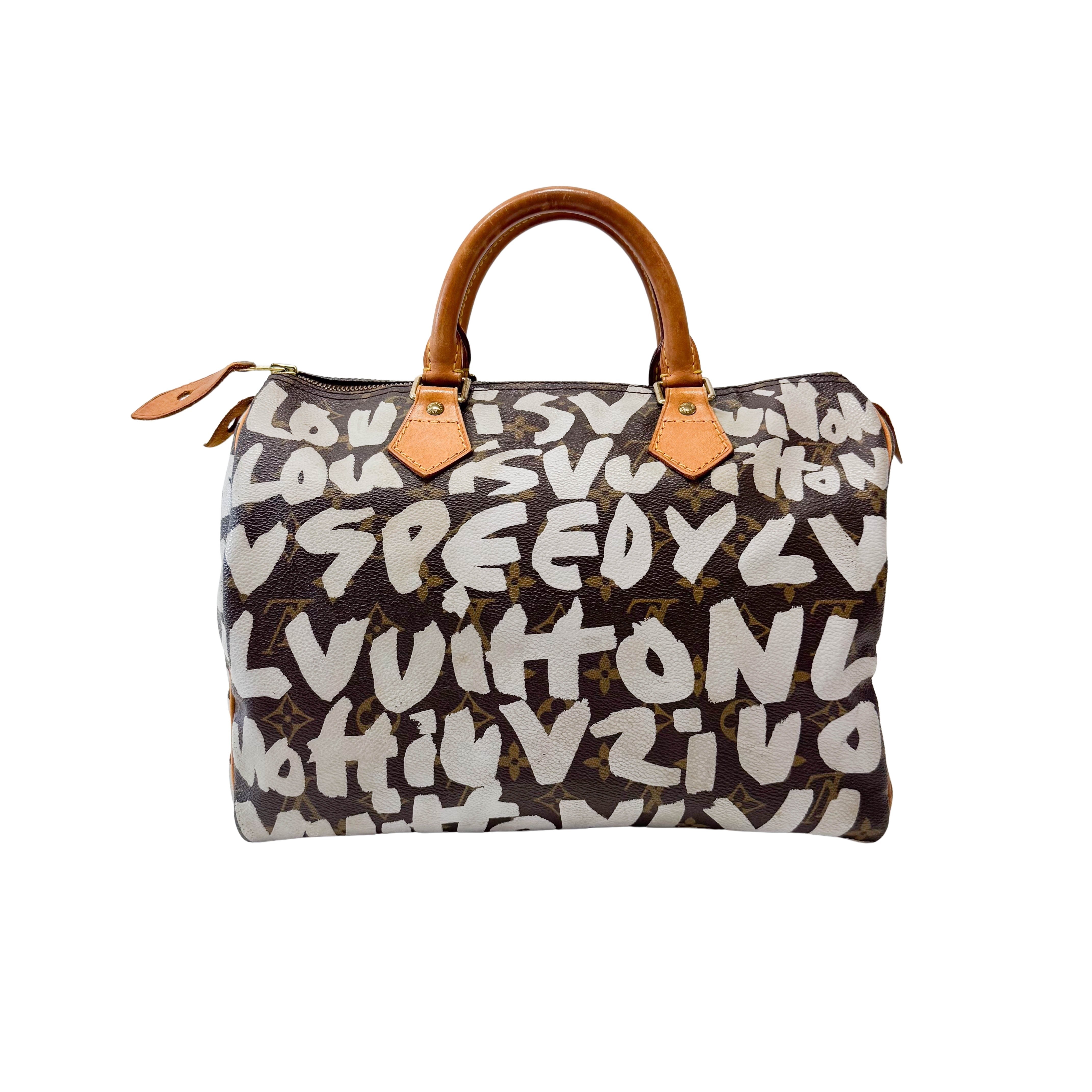 Stephen Sprouse Monogram Graffiti Speedy 30 White