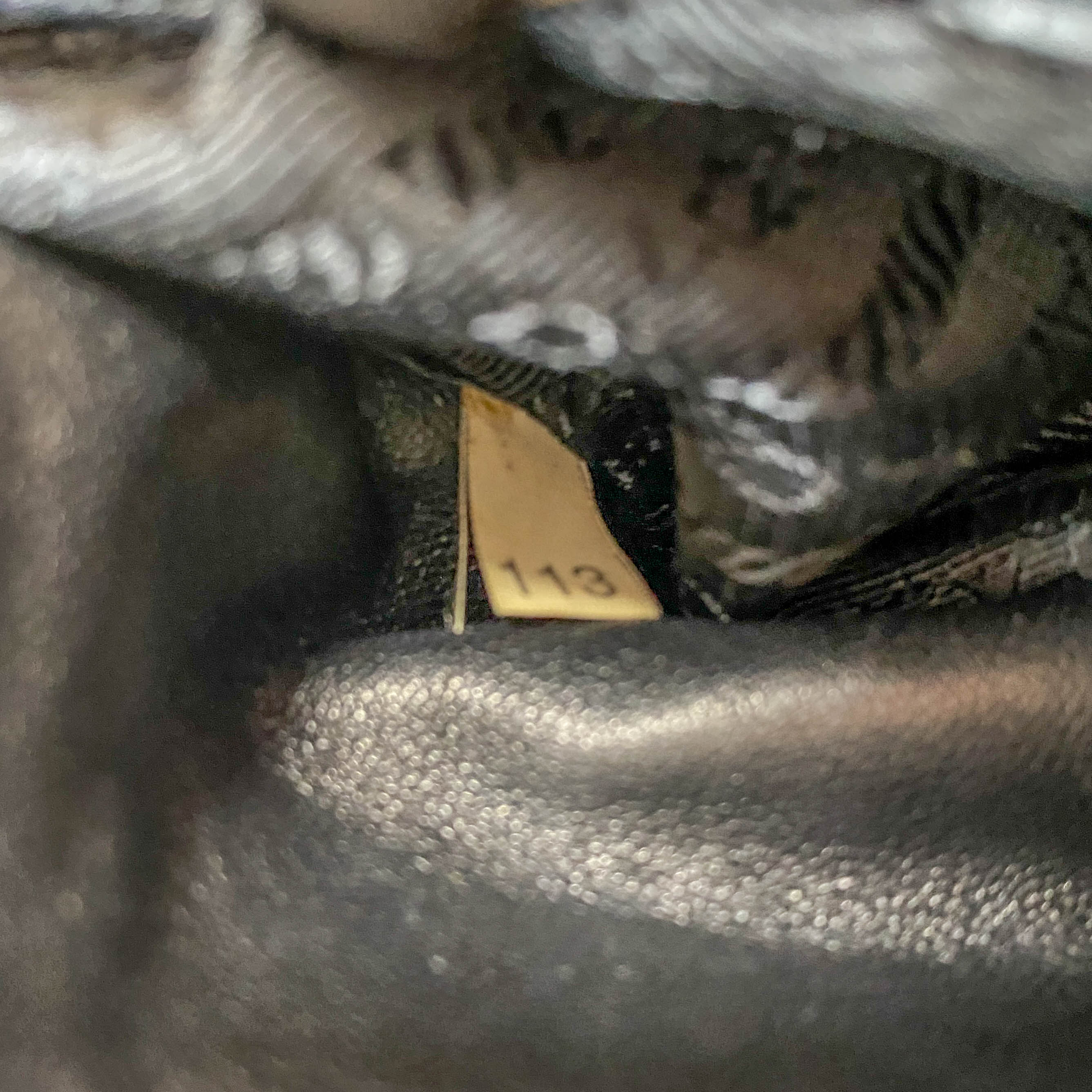 Nappa Stripes Gold/Black Bag