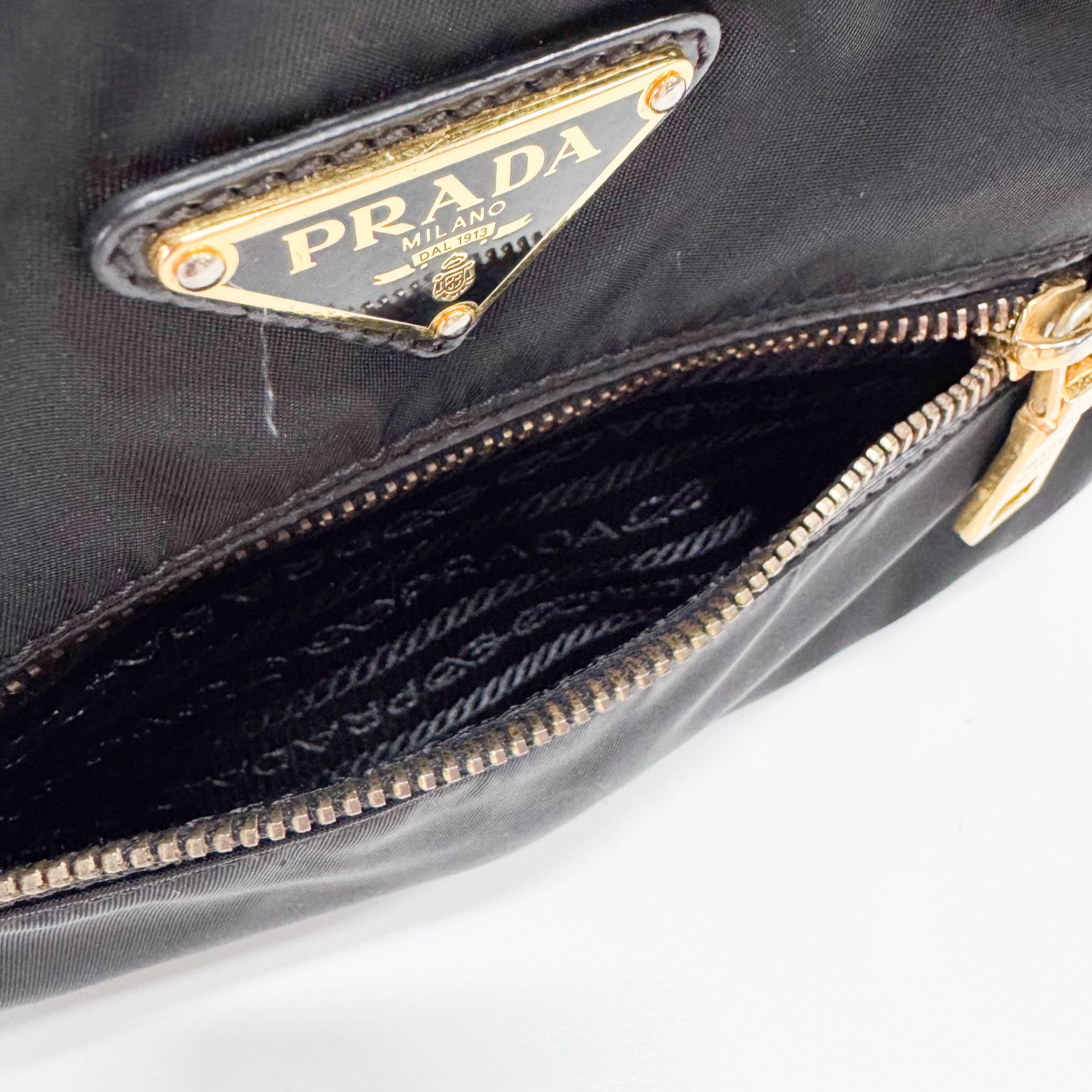 Black Nylon Crossbody Bag