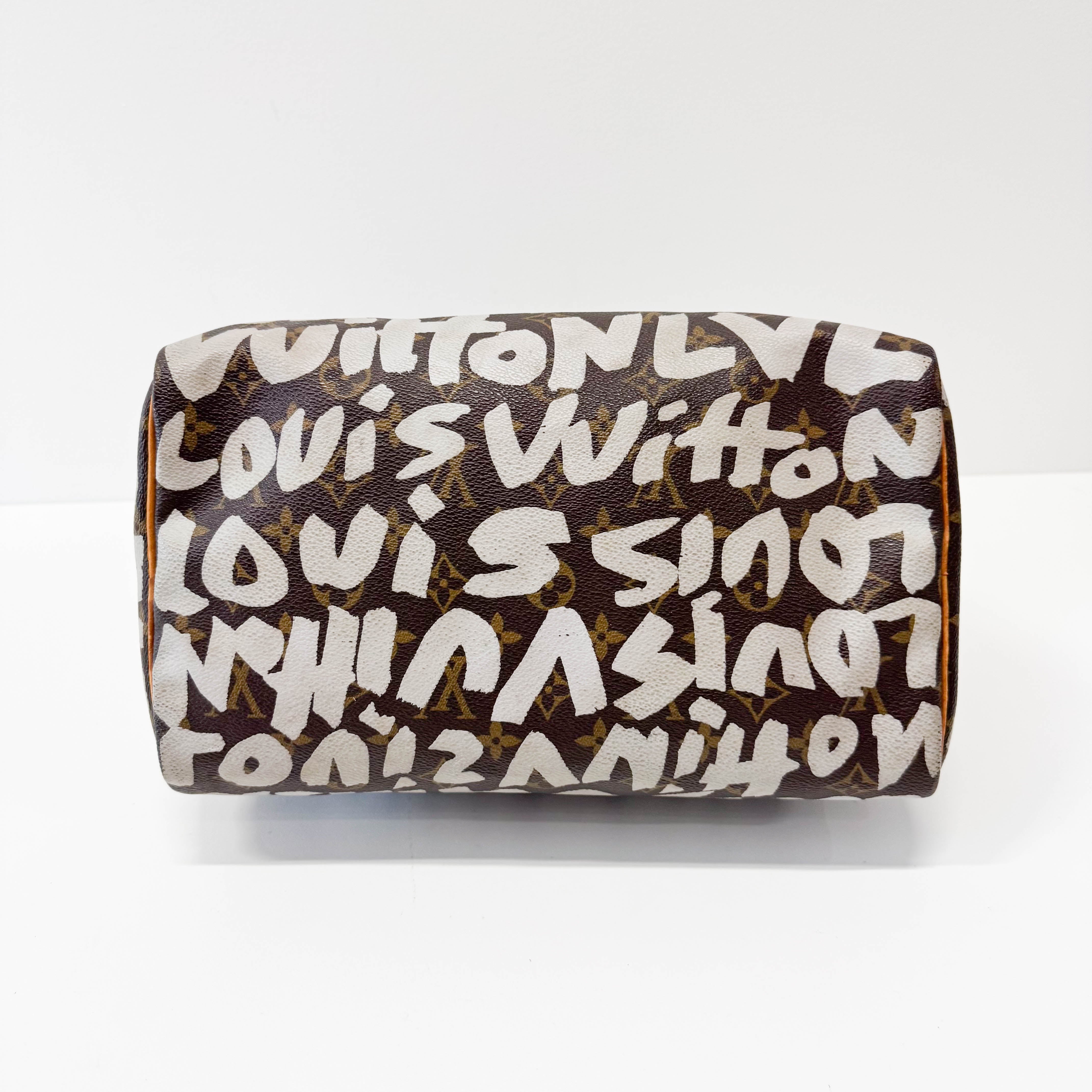 Stephen Sprouse Monogram Graffiti Speedy 30 White