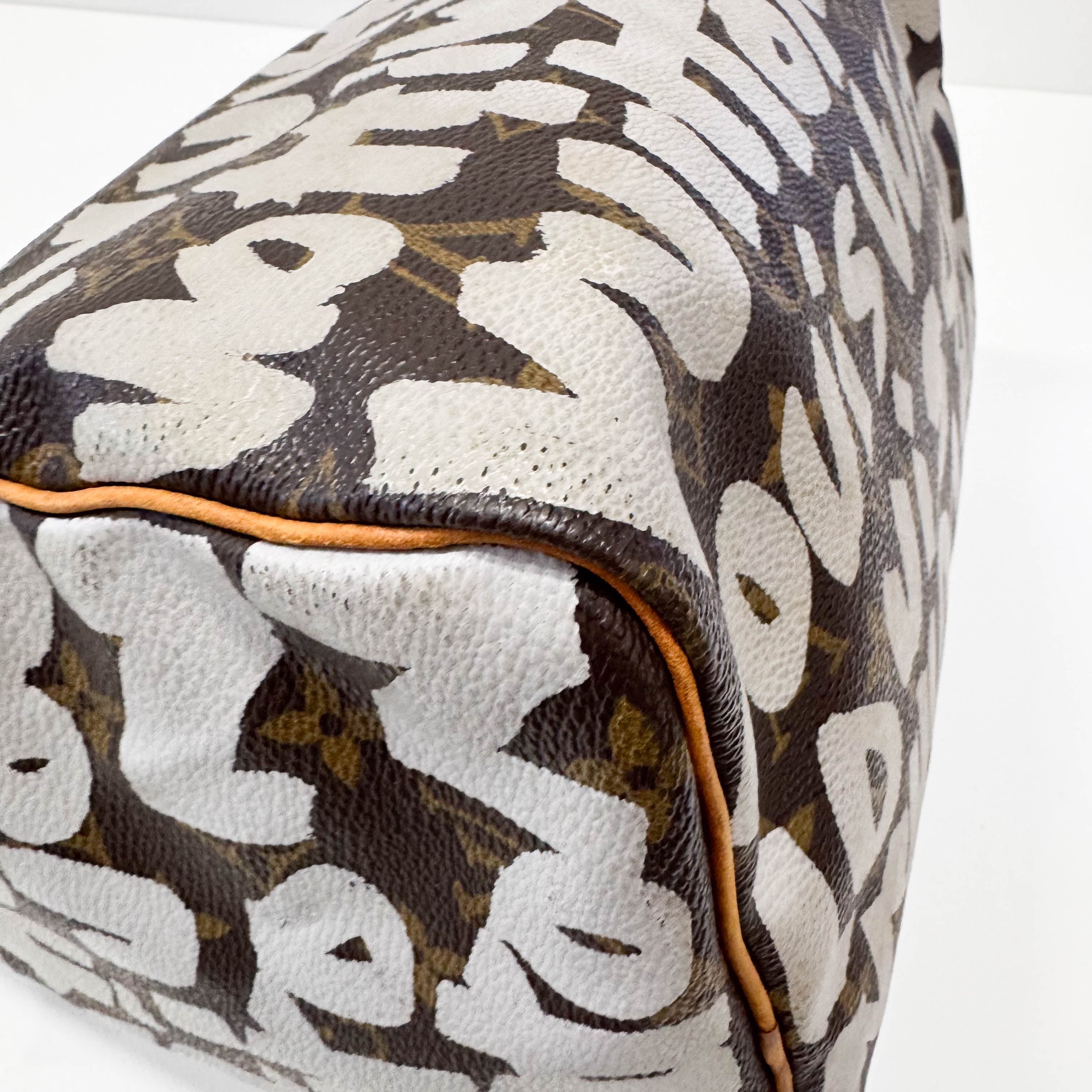 Stephen Sprouse Monogram Graffiti Speedy 30 White
