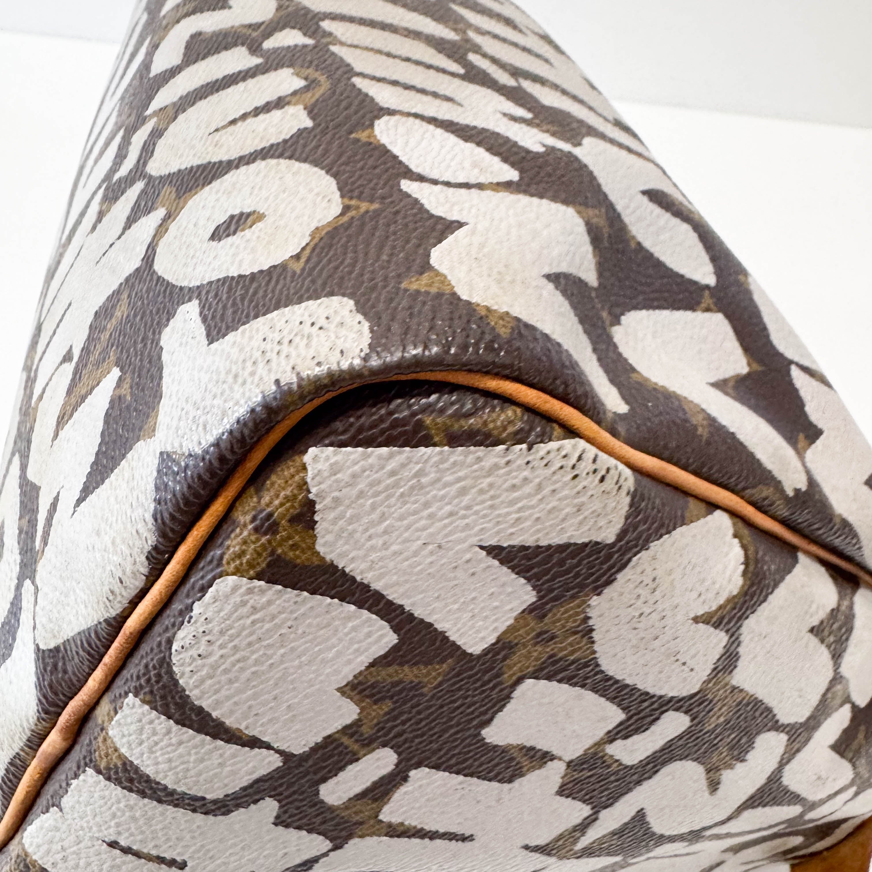 Stephen Sprouse Monogram Graffiti Speedy 30 White
