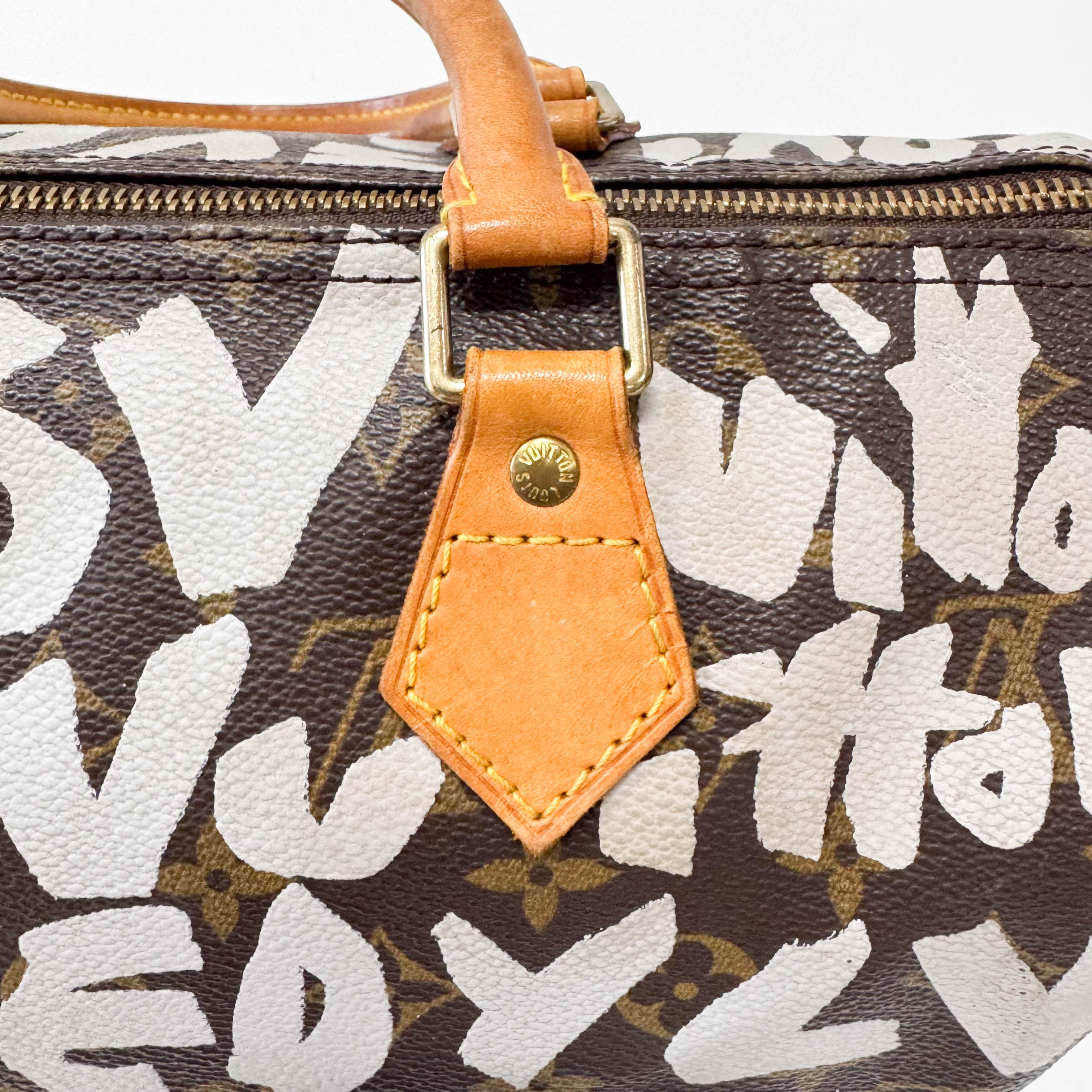 Stephen Sprouse Monogram Graffiti Speedy 30 White