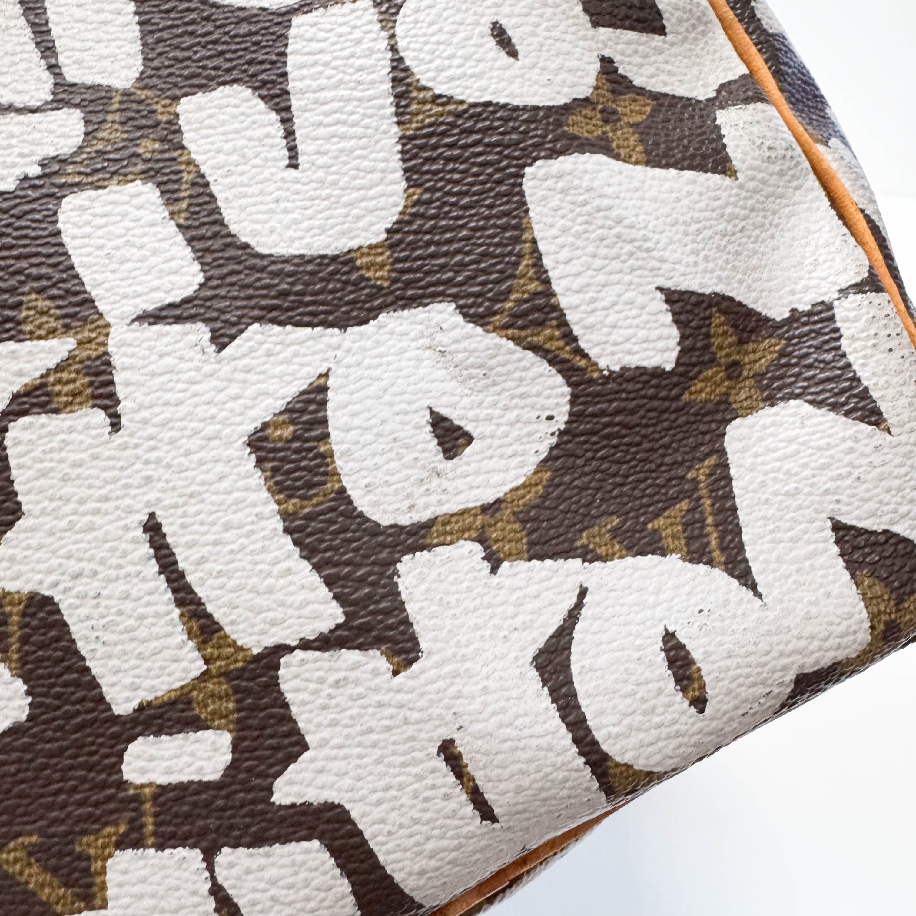 Stephen Sprouse Monogram Graffiti Speedy 30 White