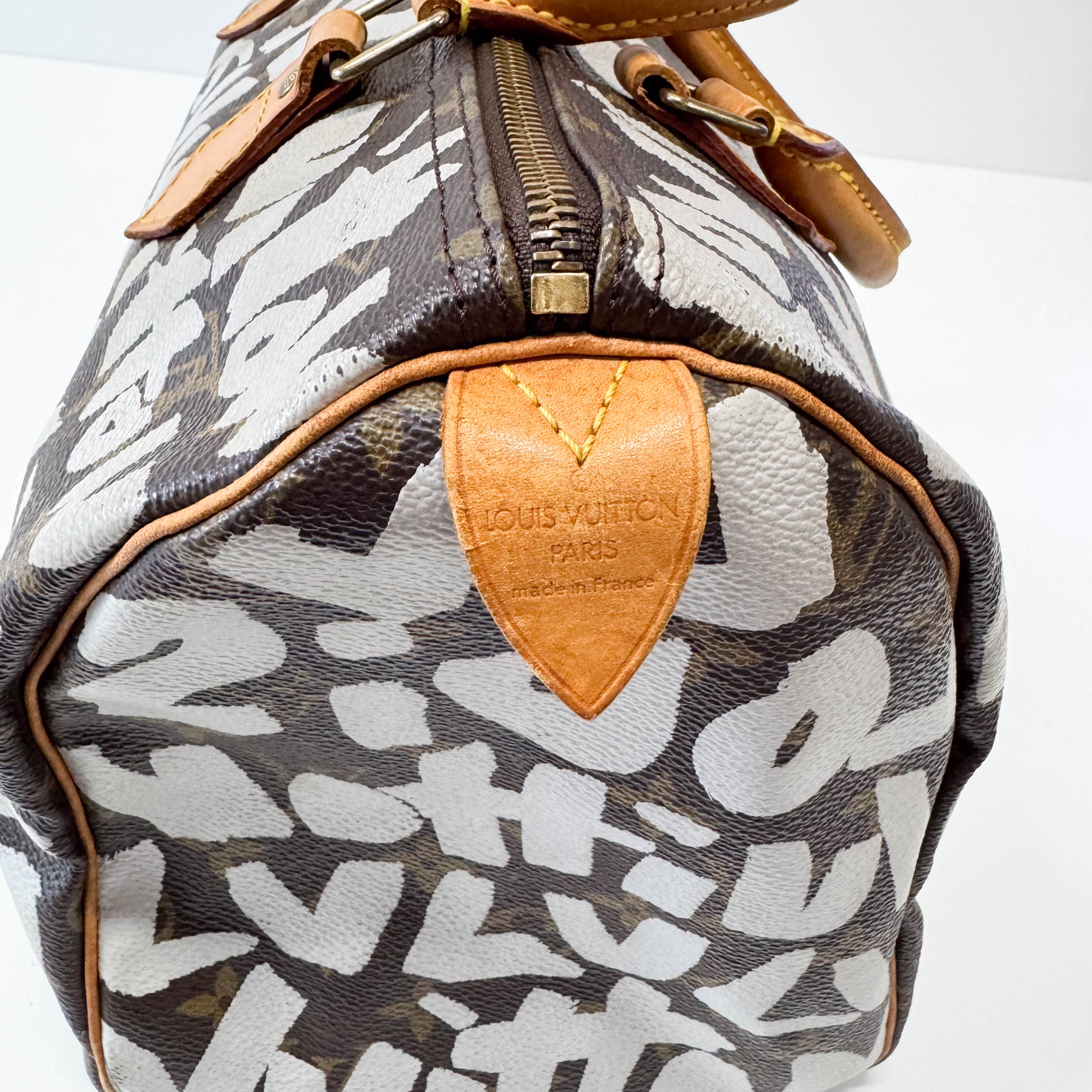 Stephen Sprouse Monogram Graffiti Speedy 30 White