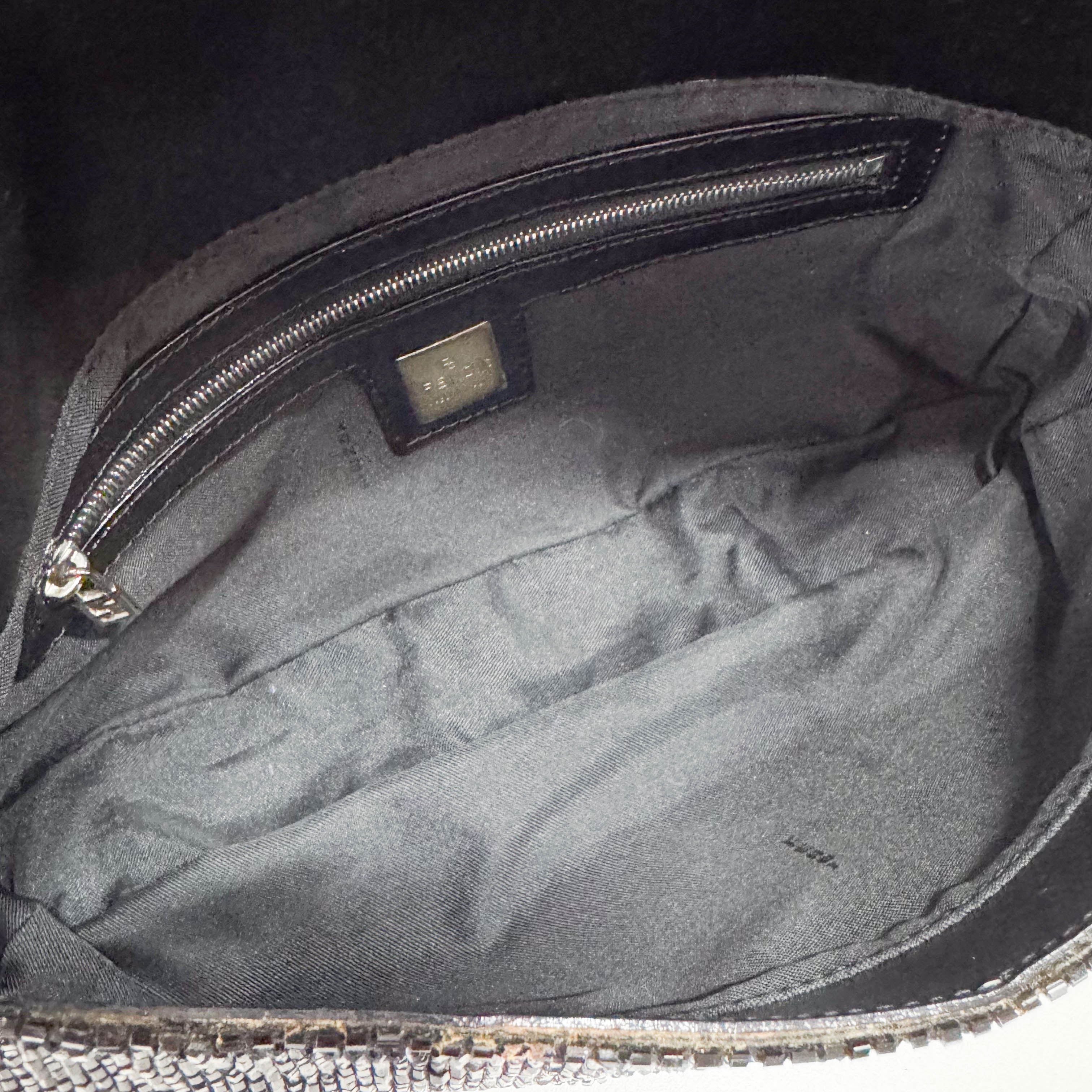 Baguette Black Beads Shoulder Bag