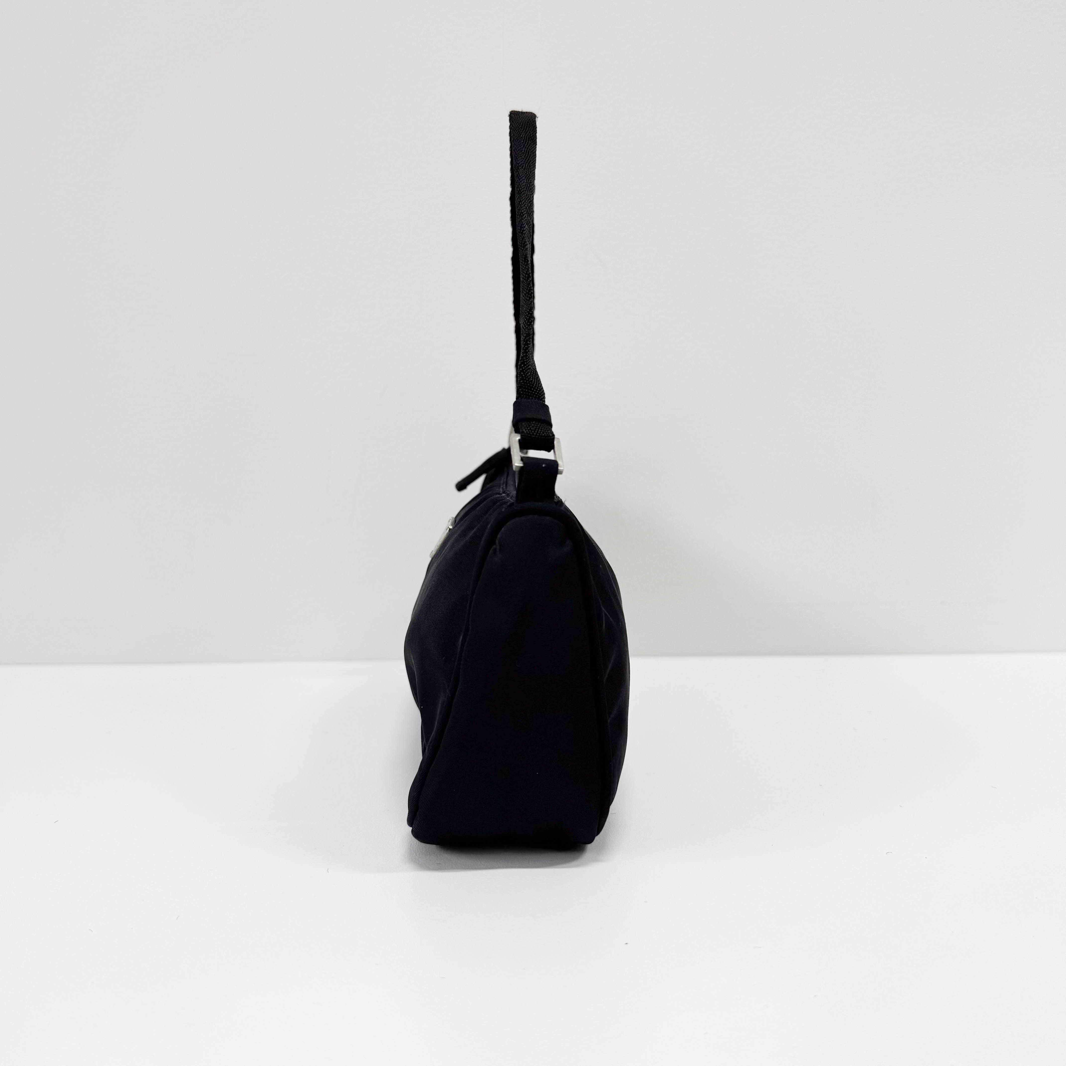 Black Nylon Shoulder Bag