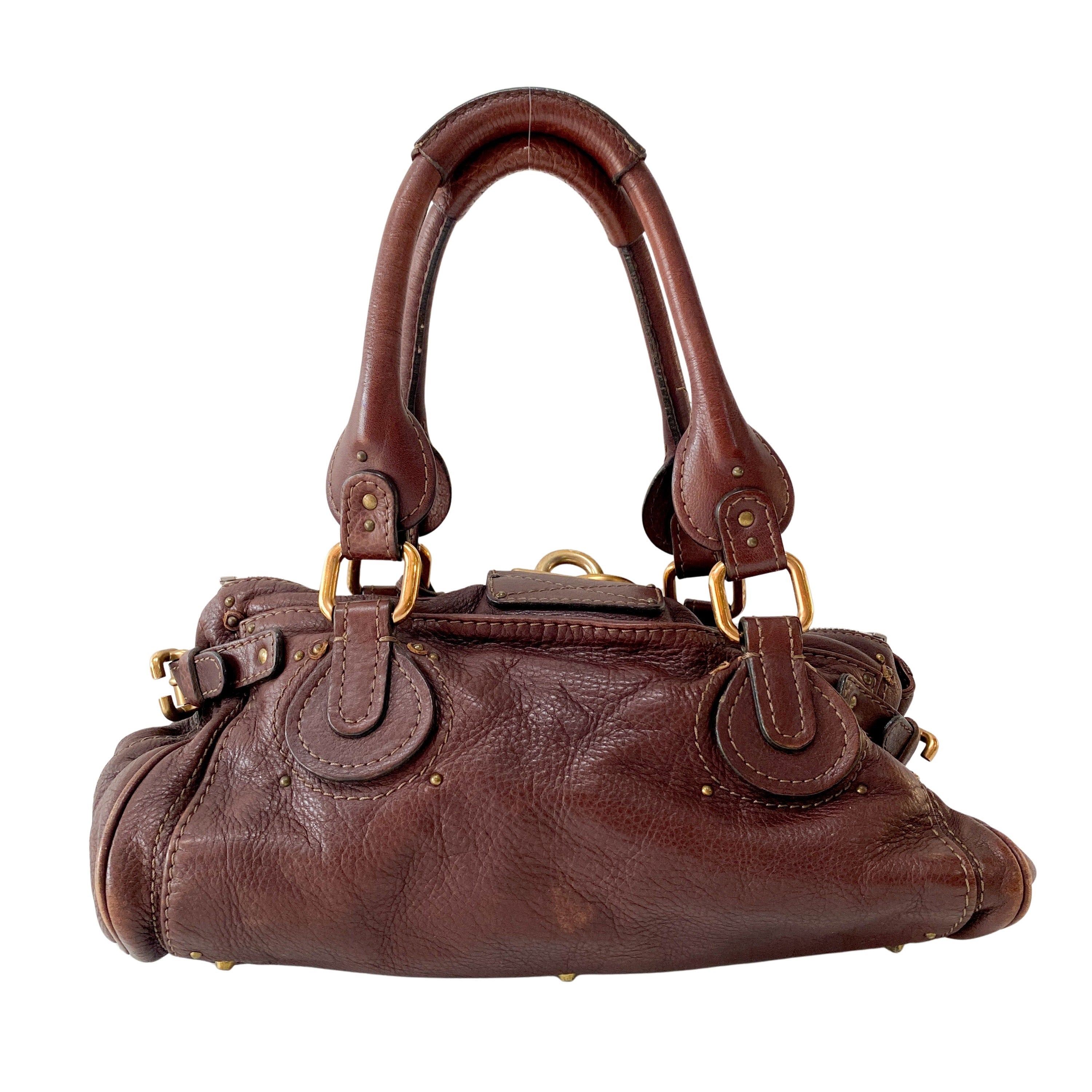 Brown Leather Paddington Bag