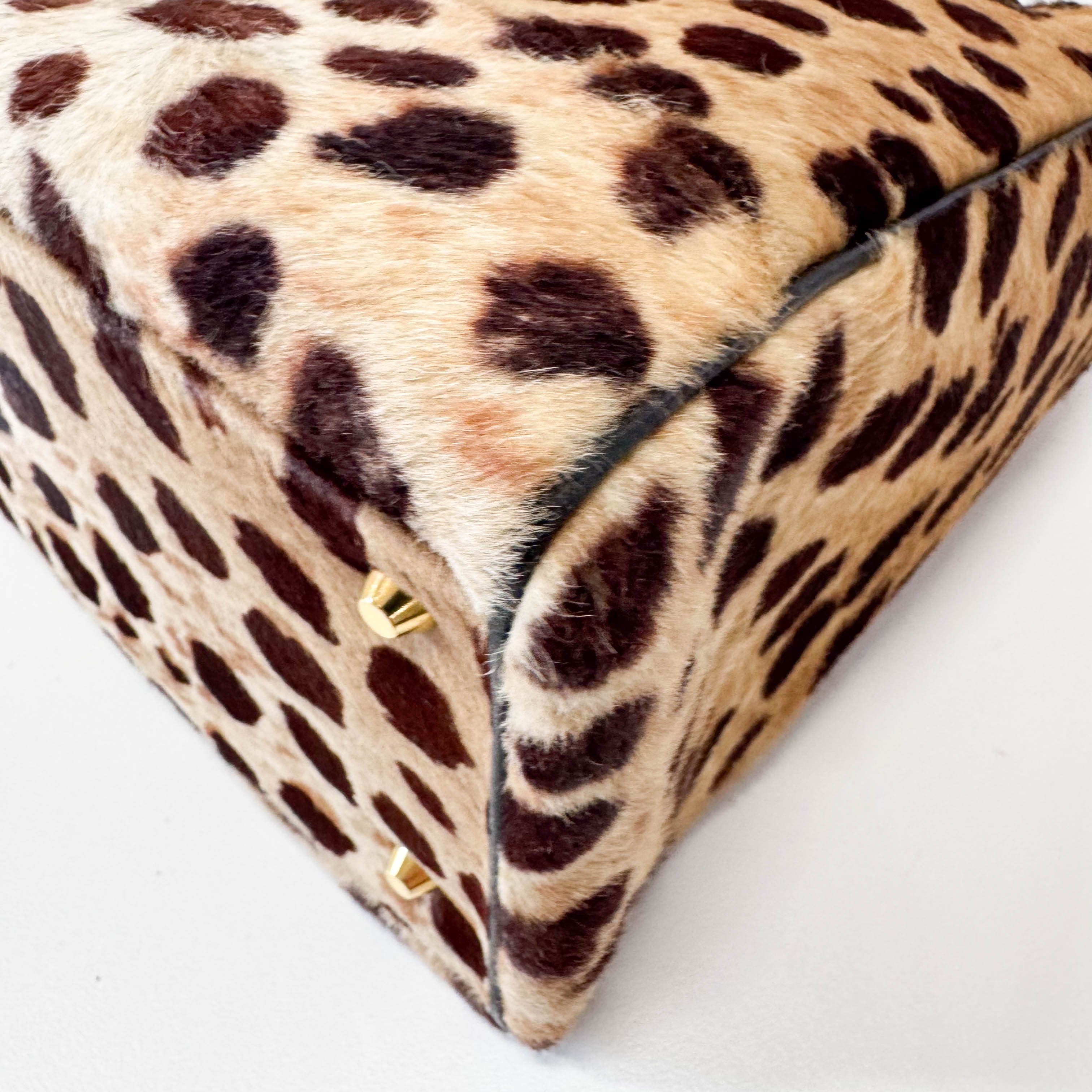 Lady Dior Leopard Pony Hair Hand Bag