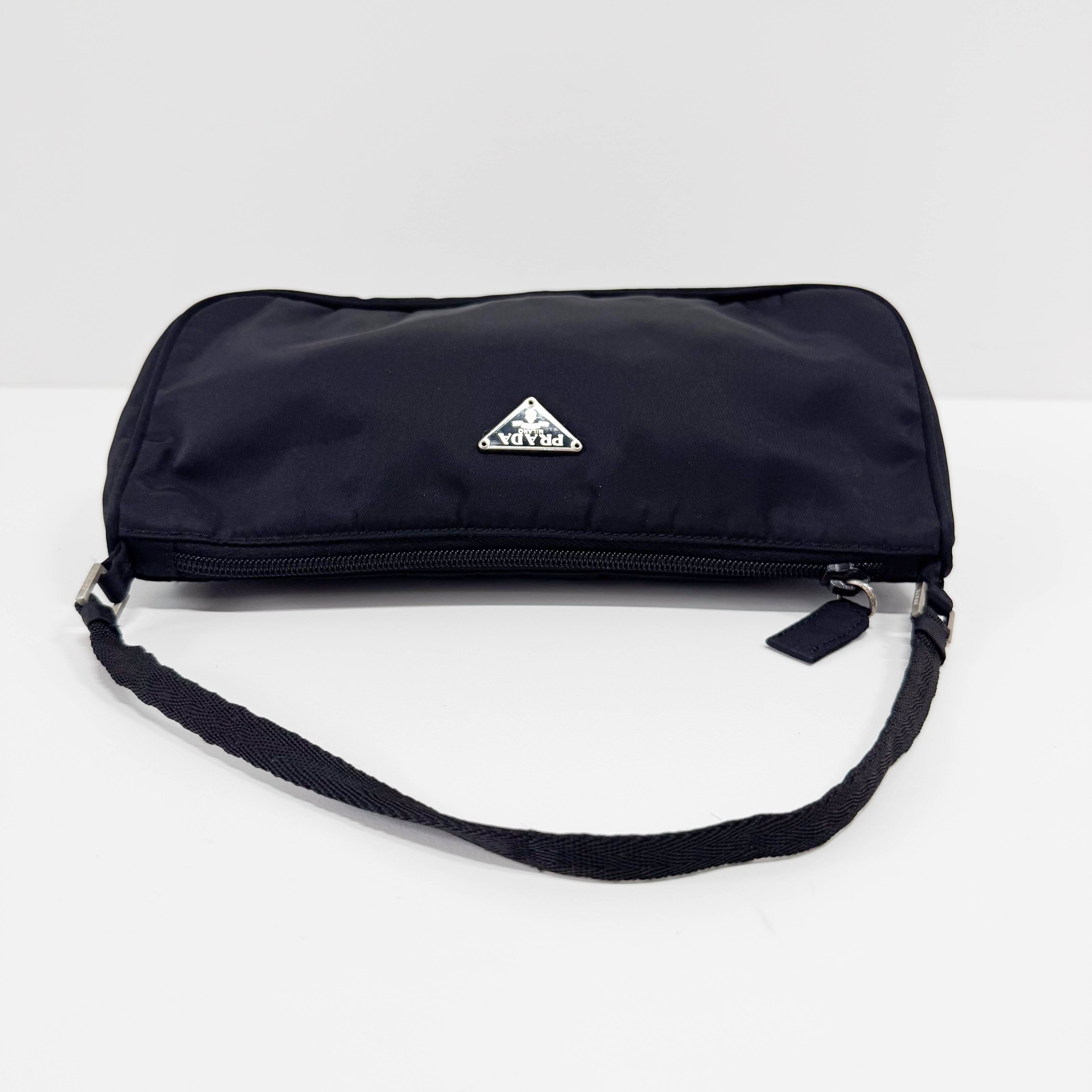 Black Nylon Shoulder Bag