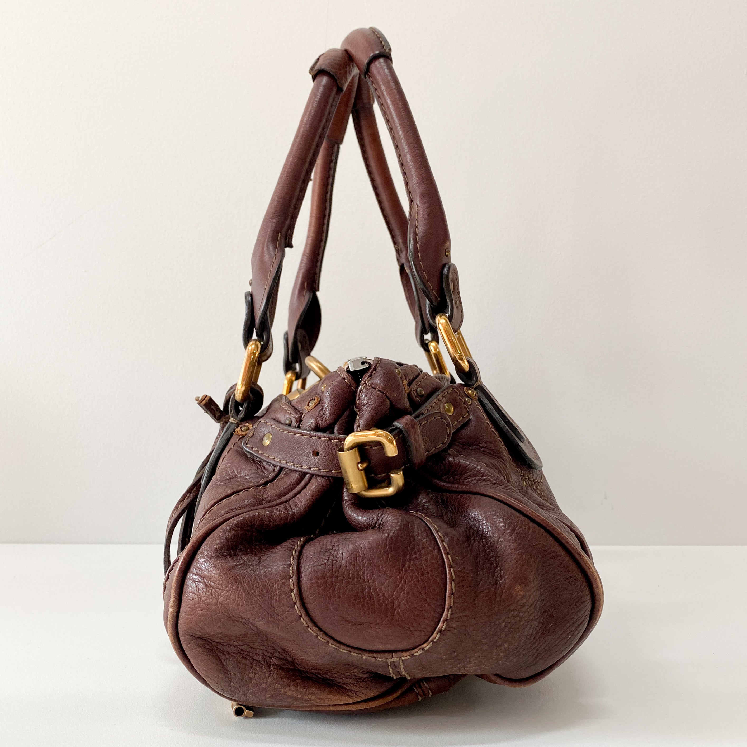 Brown Leather Paddington Bag
