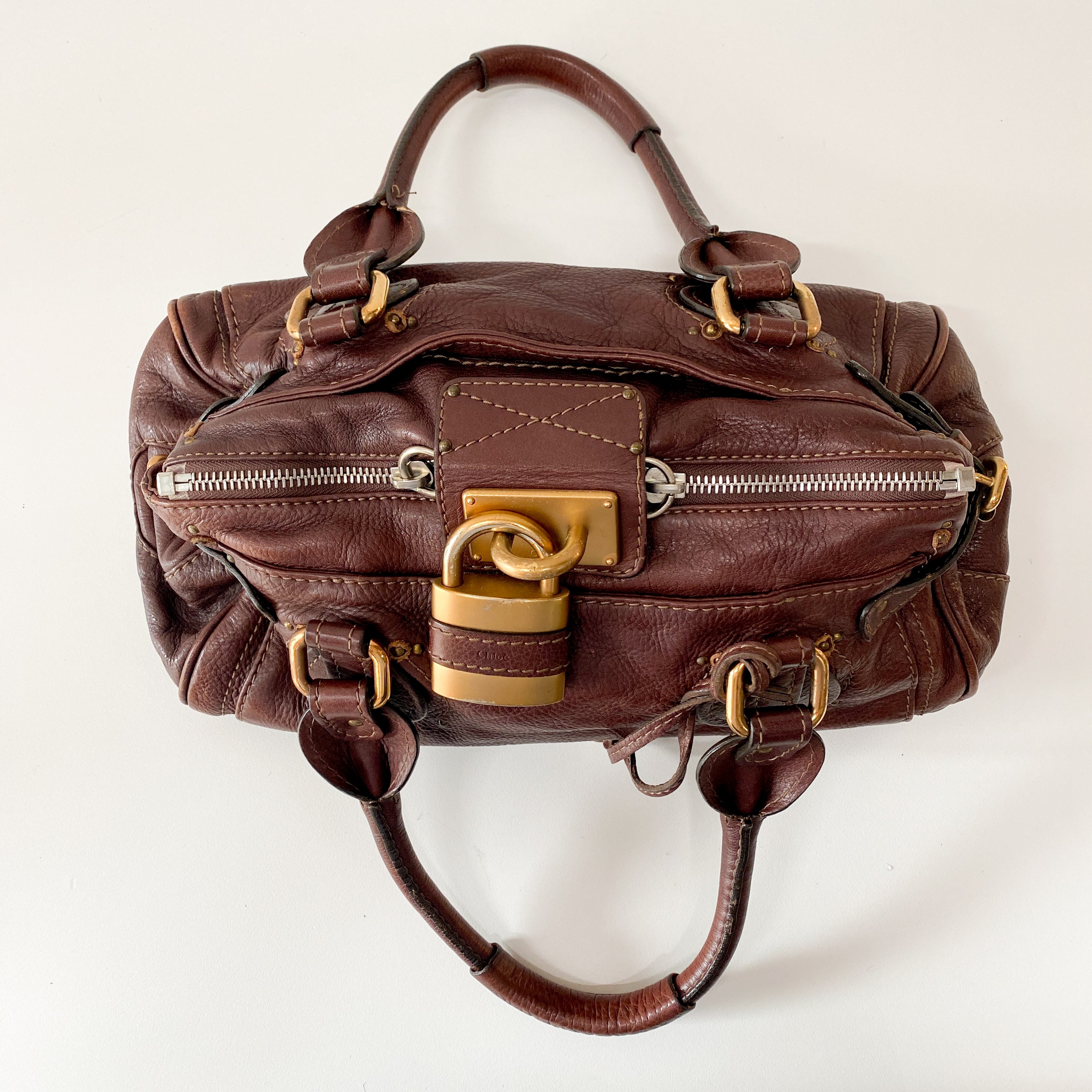 Brown Leather Paddington Bag