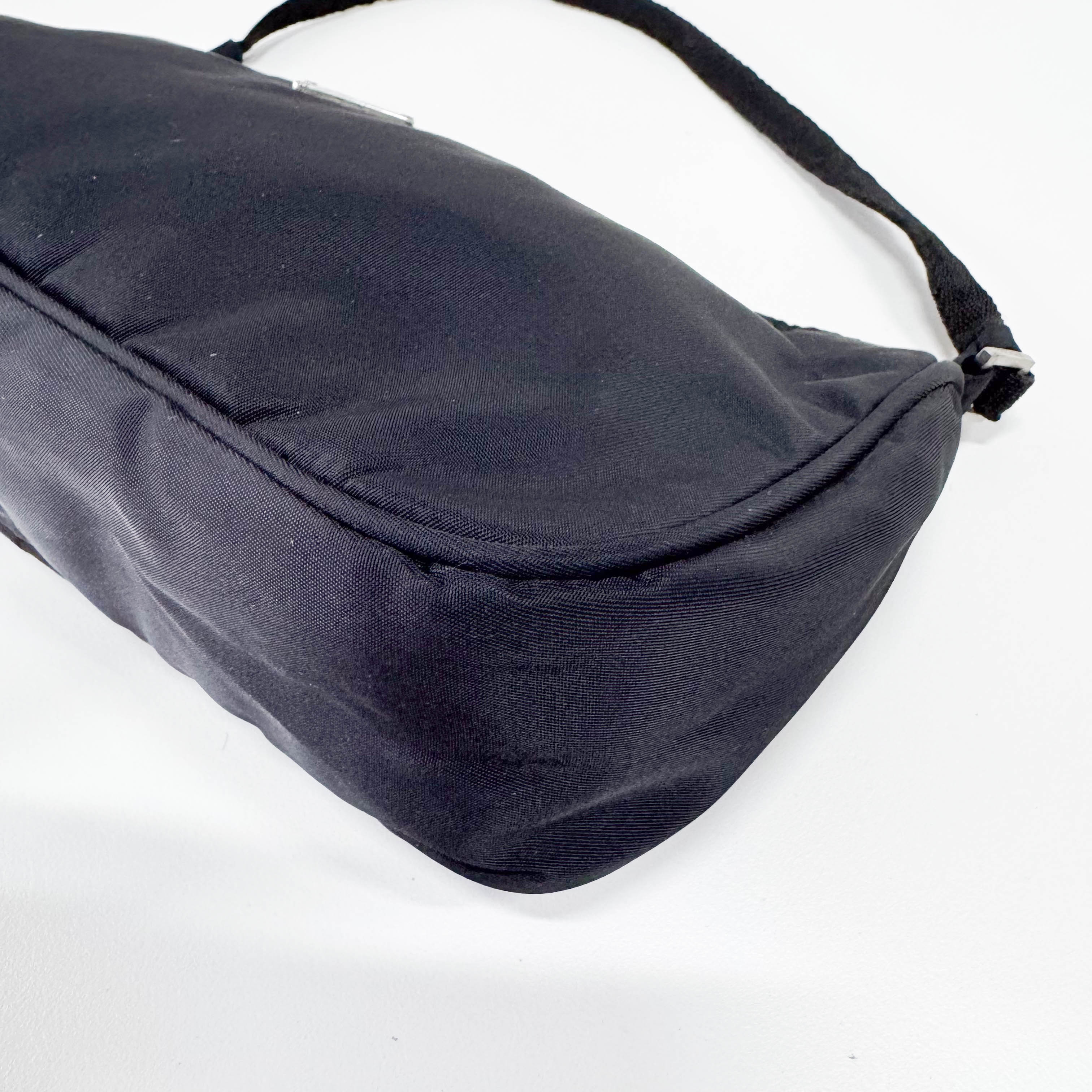 Black Nylon Shoulder Bag
