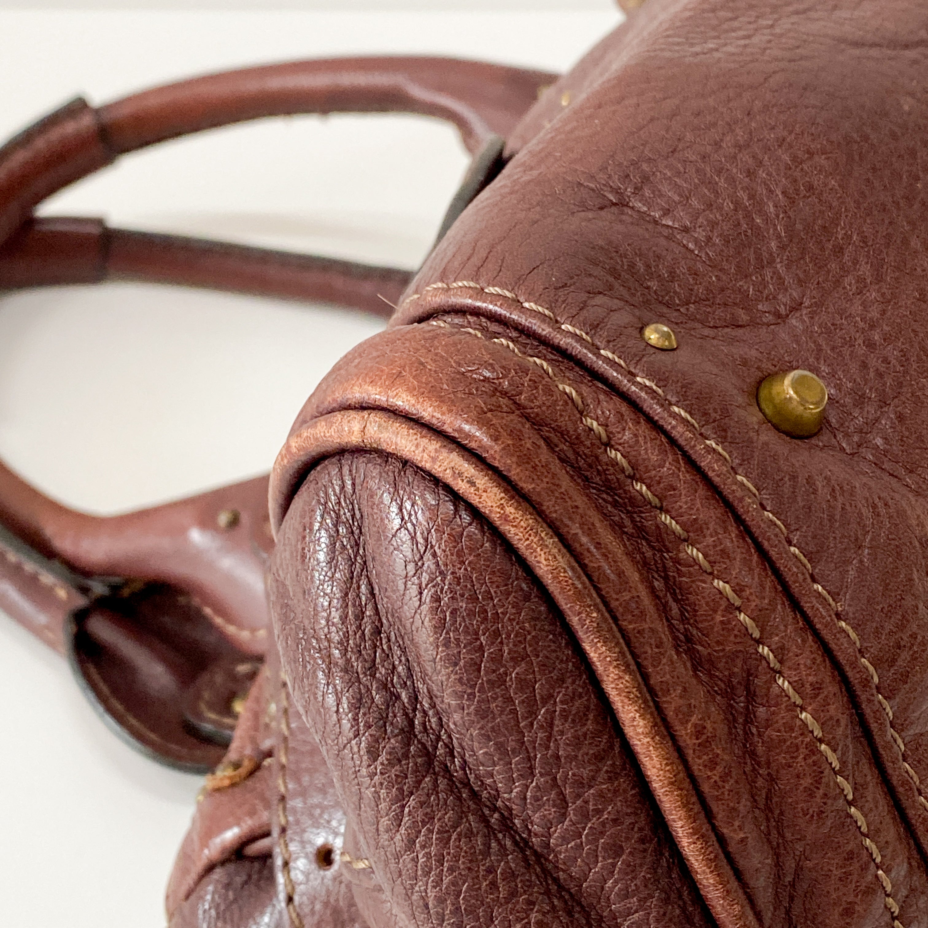 Brown Leather Paddington Bag