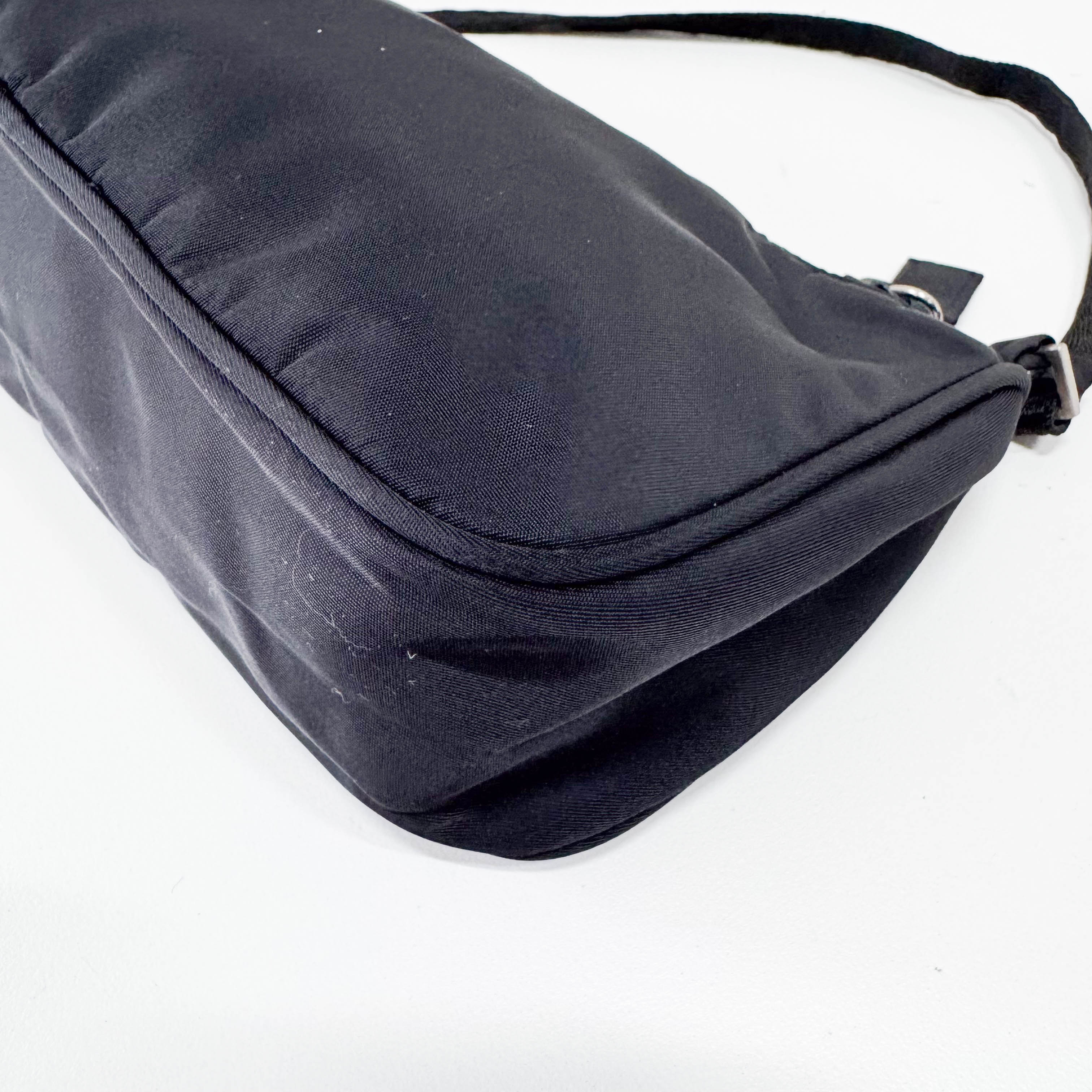 Black Nylon Shoulder Bag