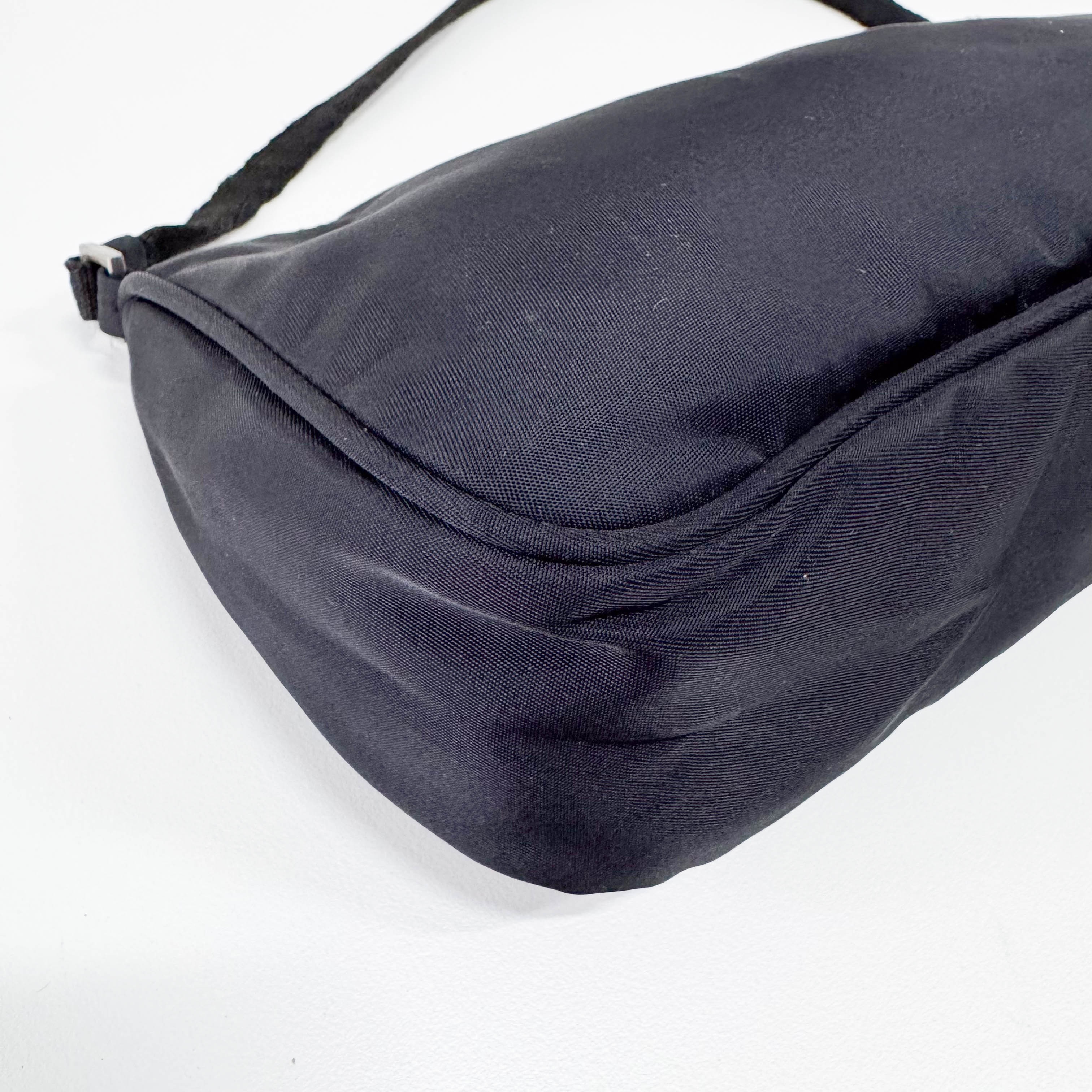 Black Nylon Shoulder Bag