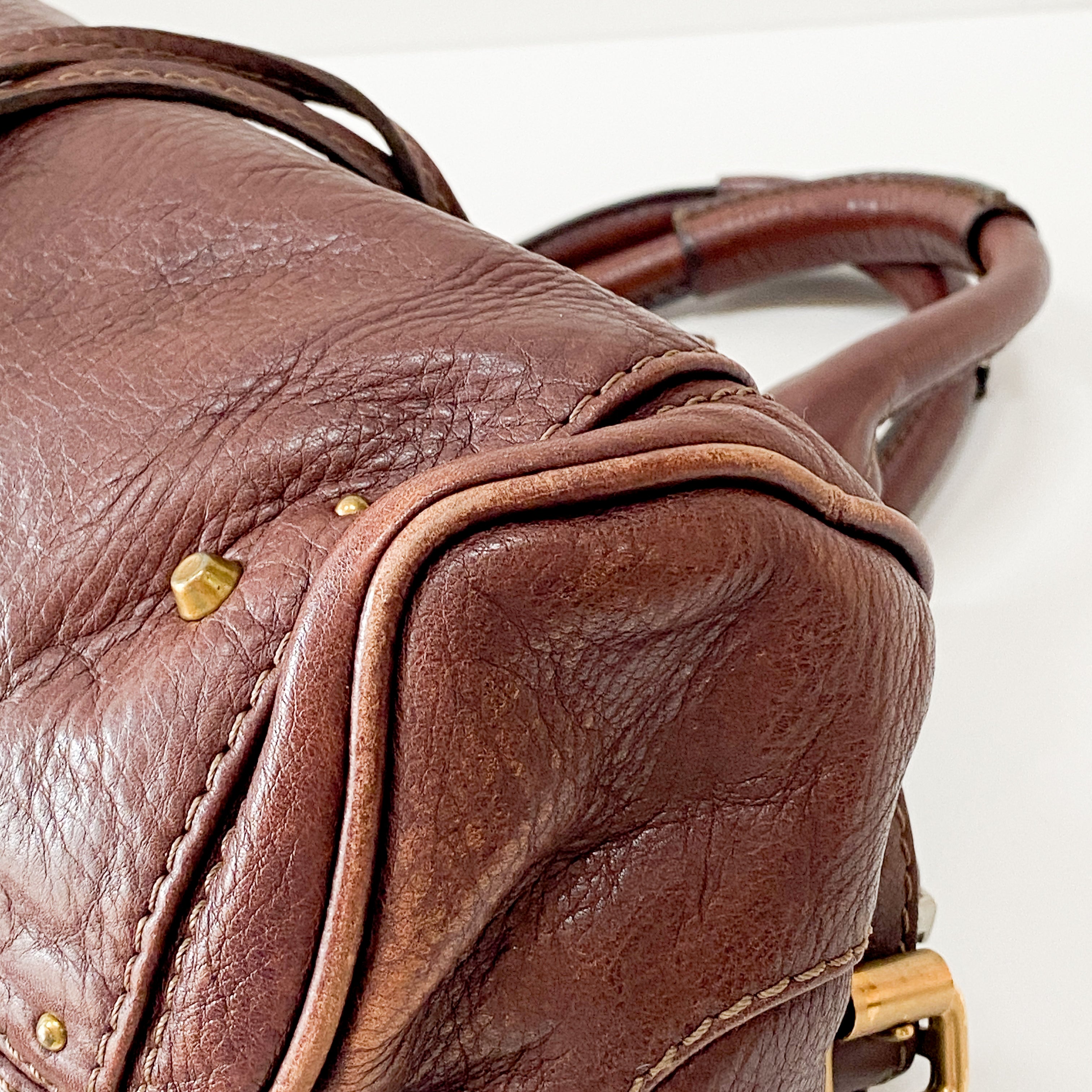 Brown Leather Paddington Bag
