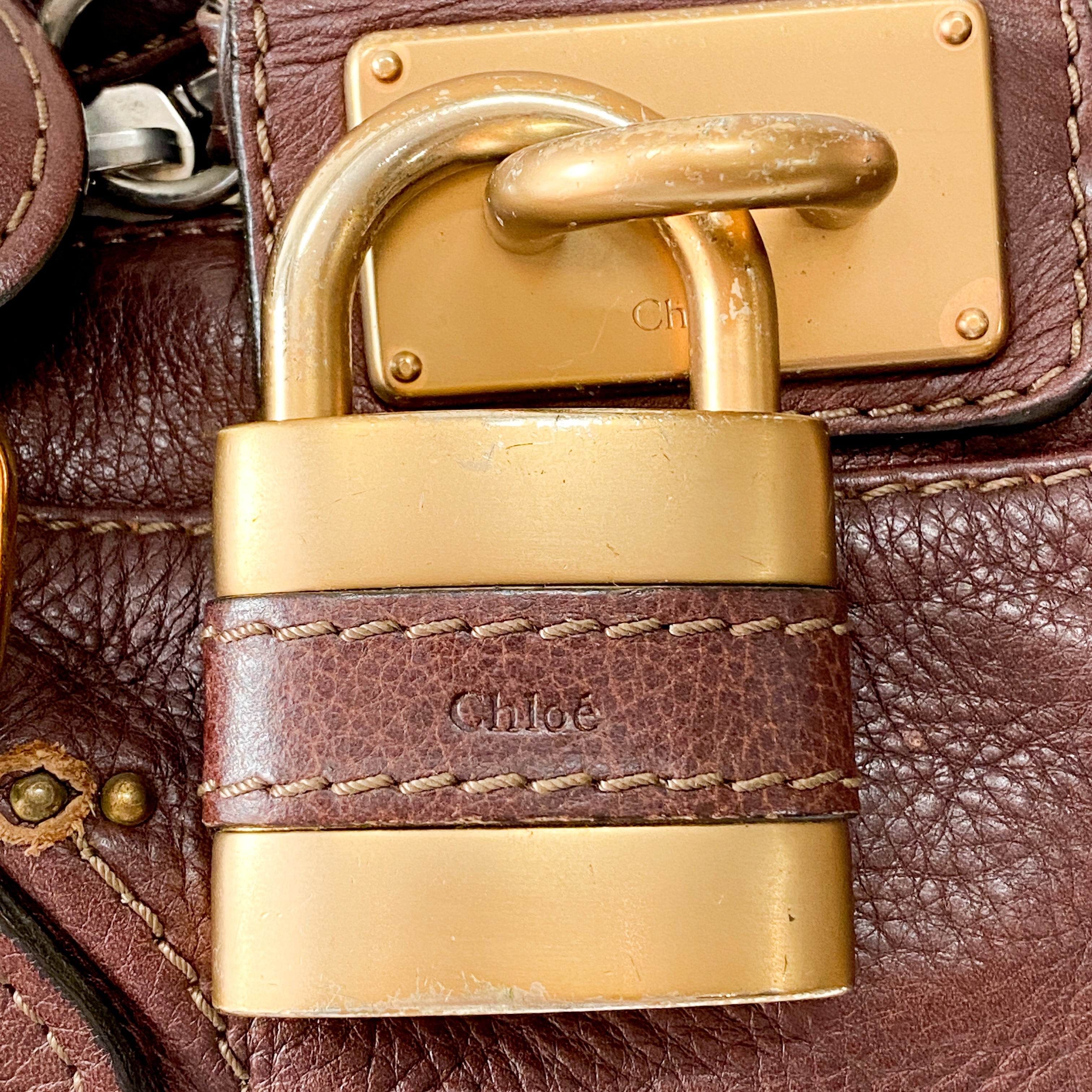 Brown Leather Paddington Bag