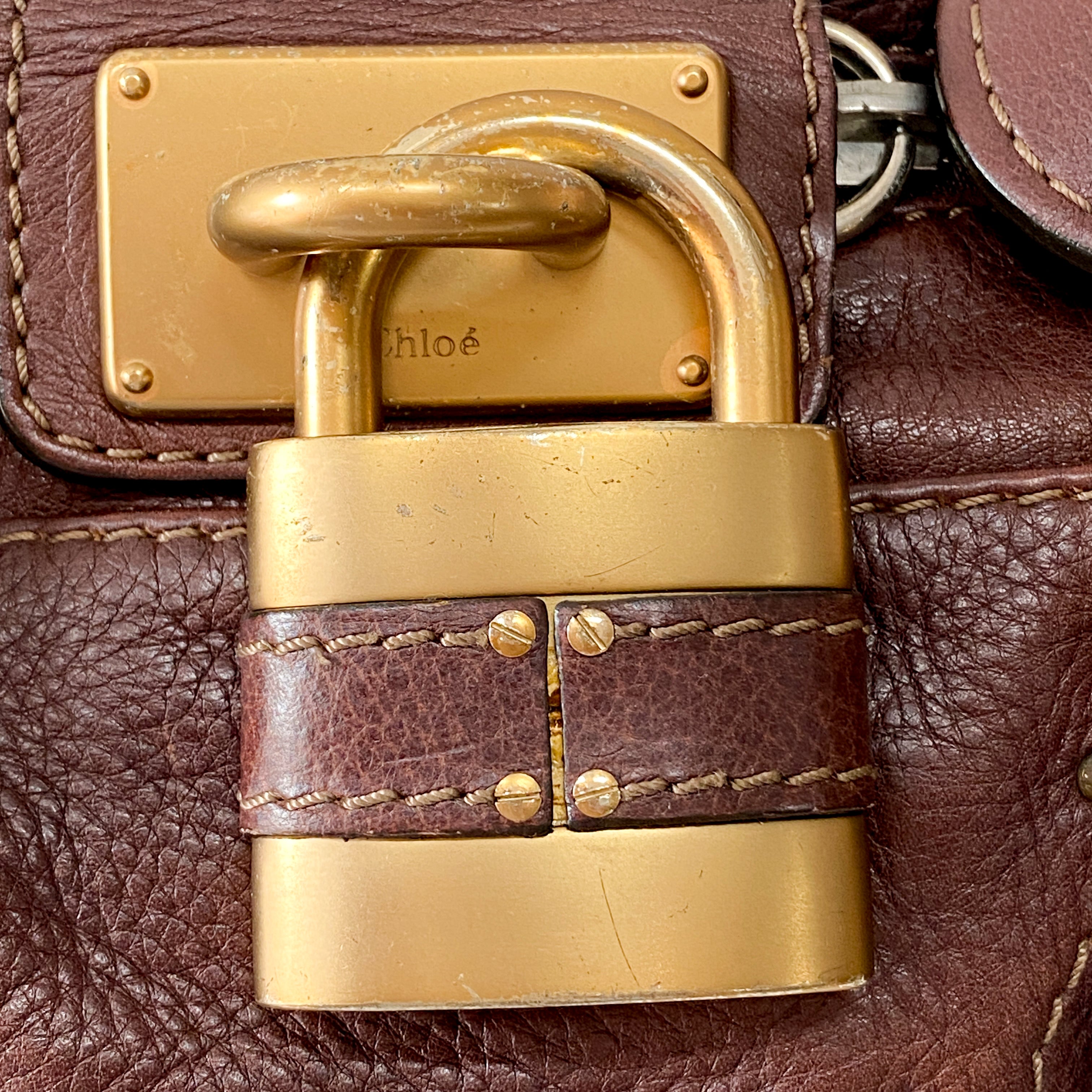 Brown Leather Paddington Bag