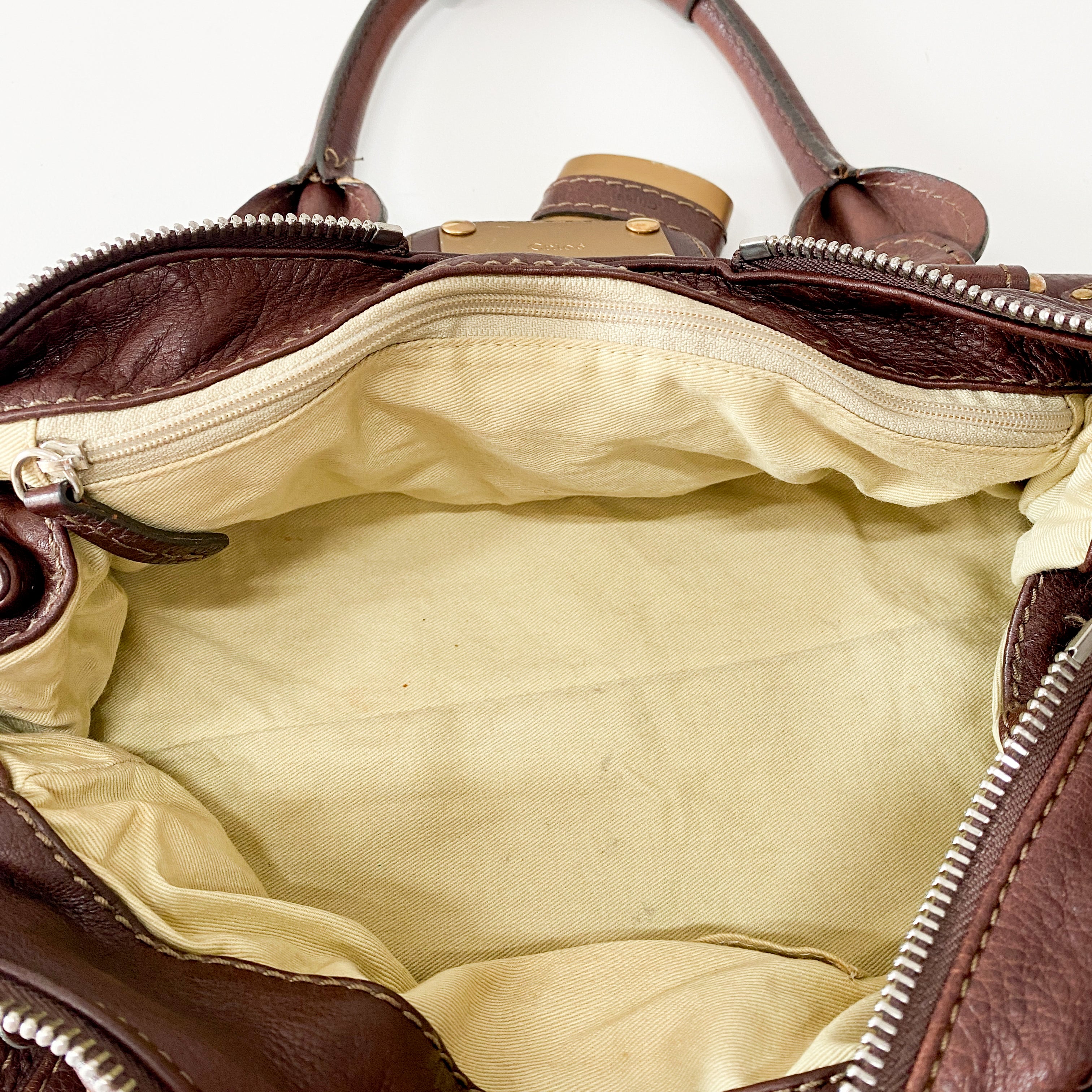 Brown Leather Paddington Bag