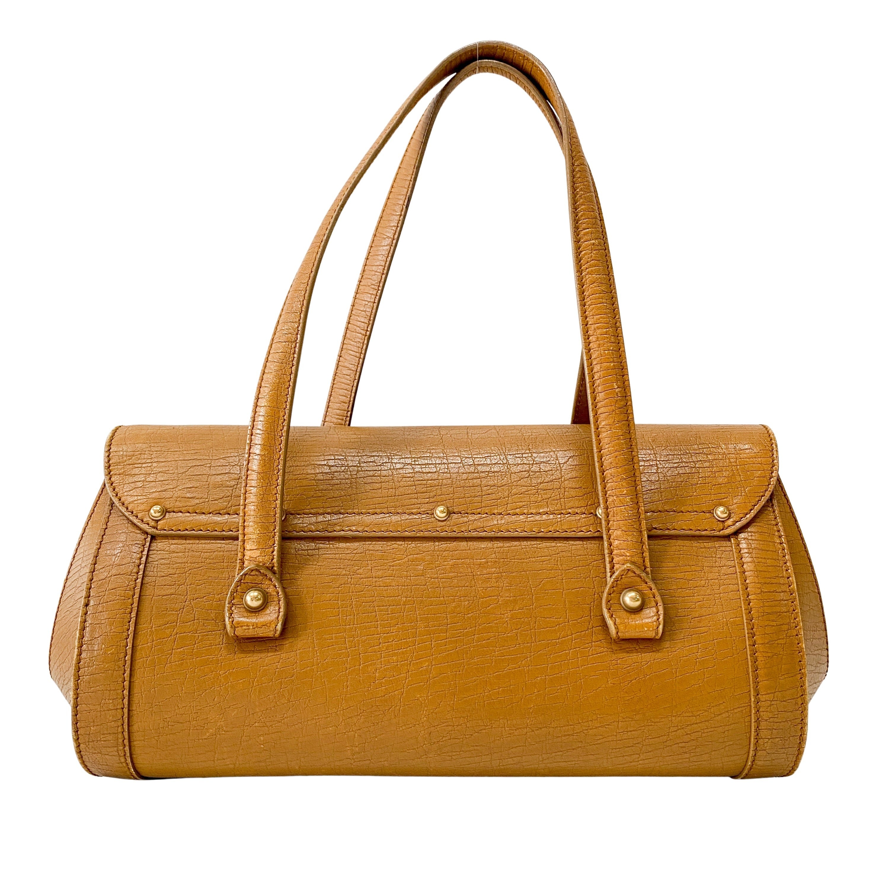 Camel Brown Bamboo Shoulder Bag