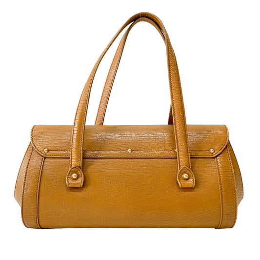 Camel Brown Bamboo Shoulder Bag