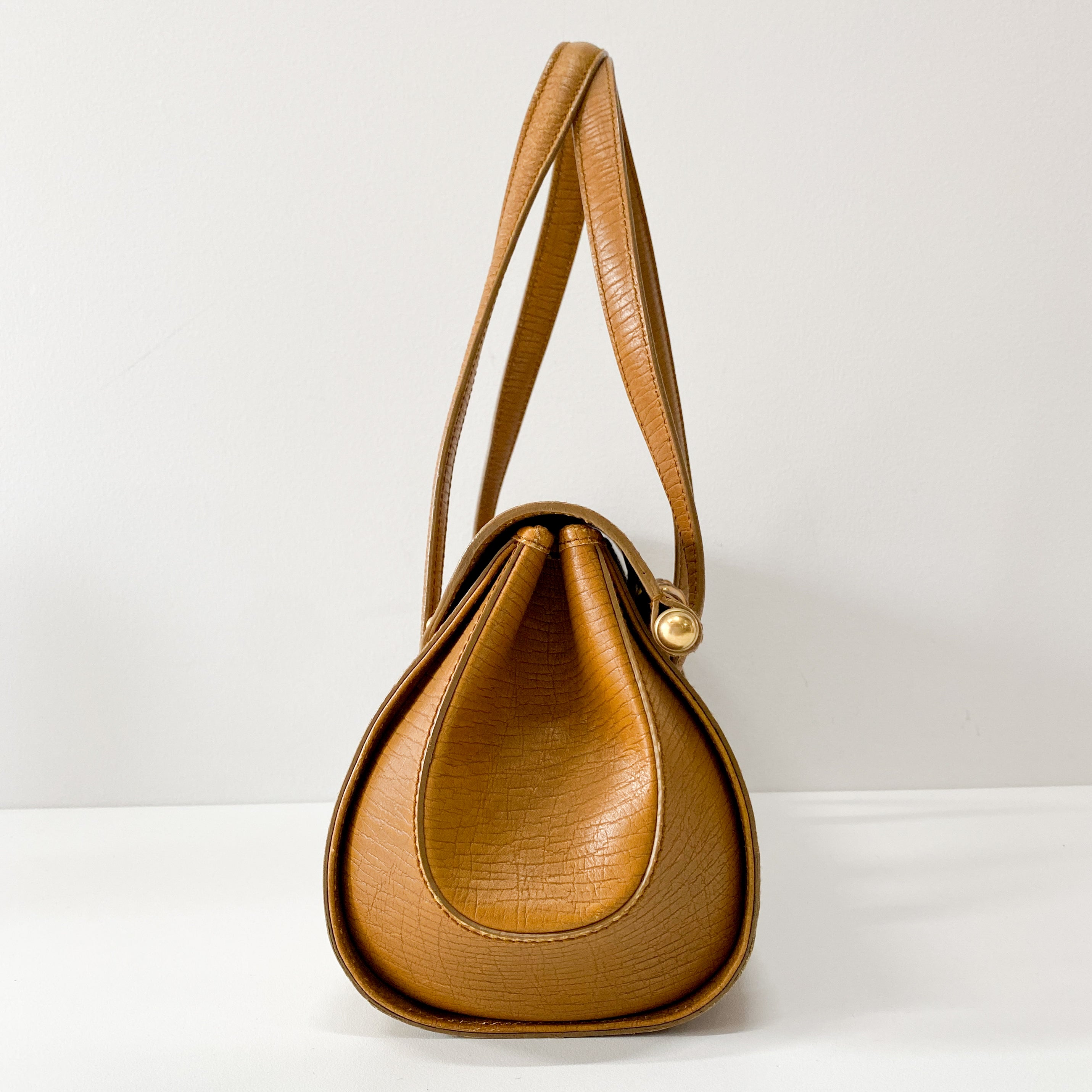 Camel Brown Bamboo Shoulder Bag