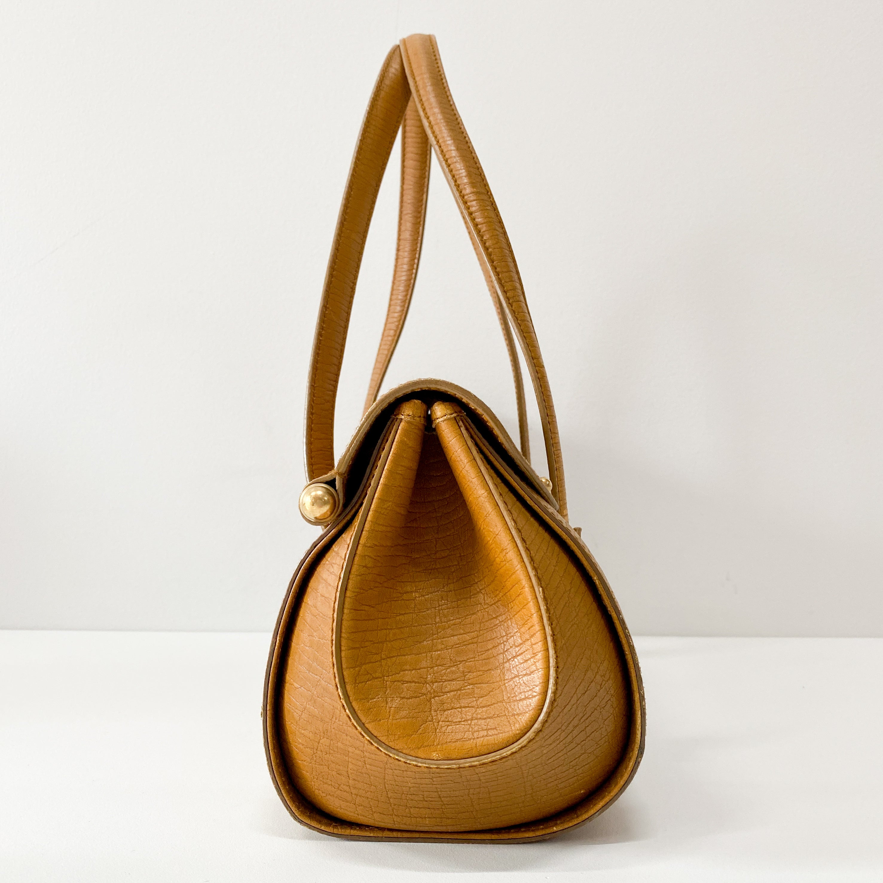 Camel Brown Bamboo Shoulder Bag