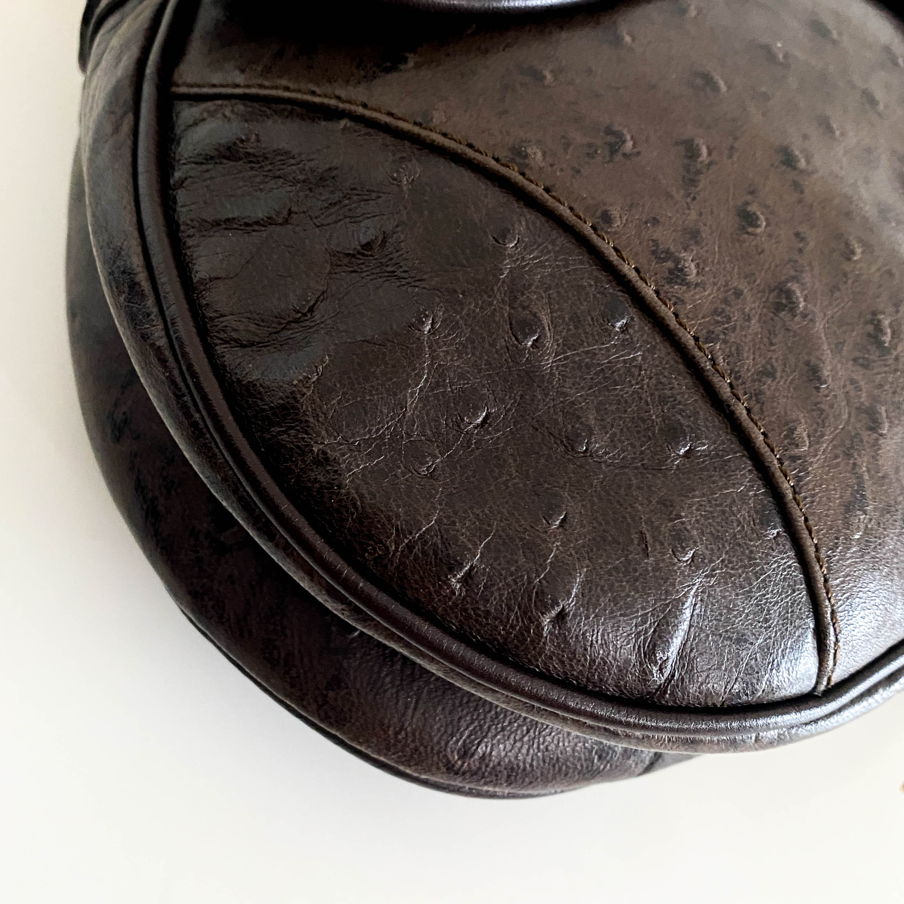 Saddle Leather Brown Shoulder Bag