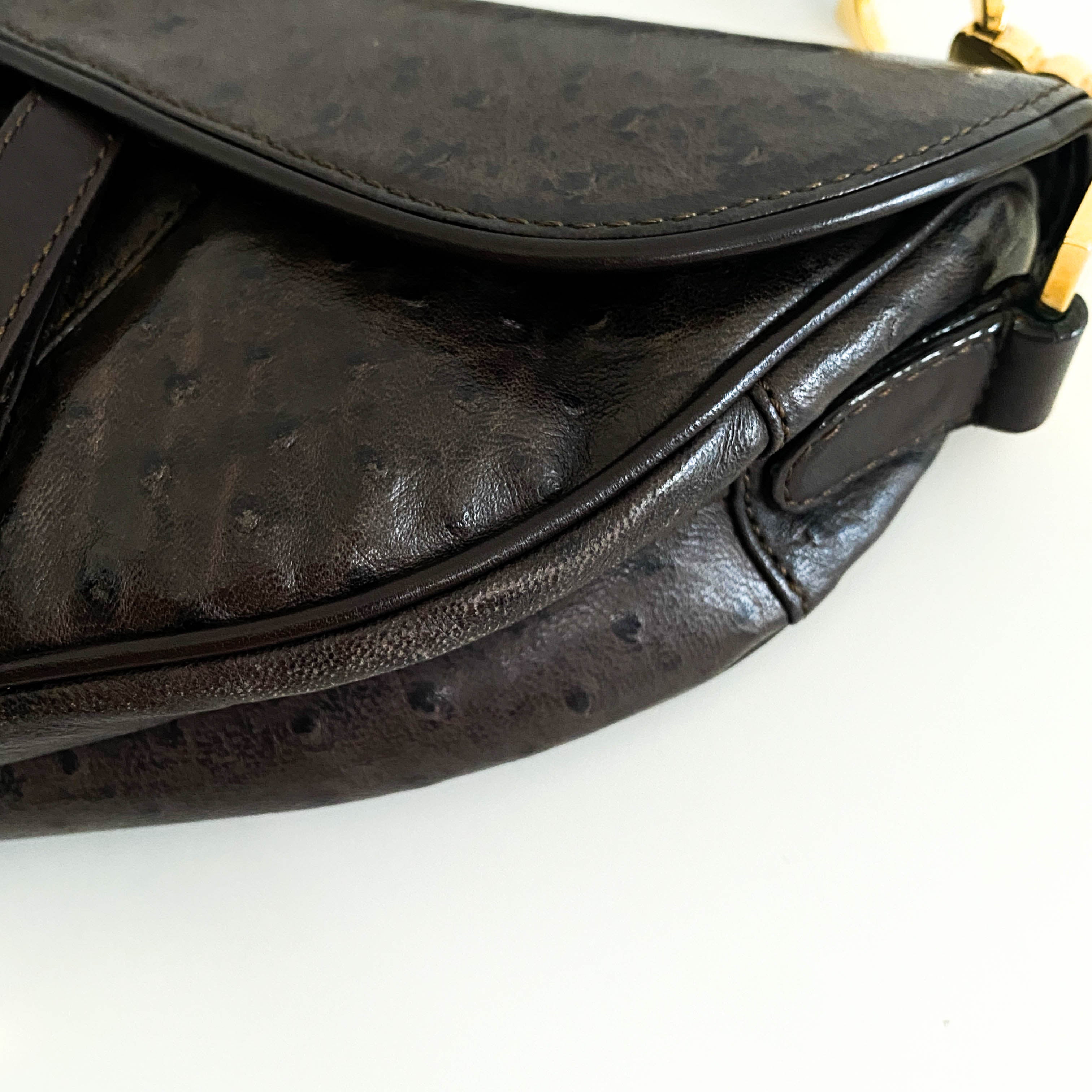 Saddle Leather Brown Shoulder Bag