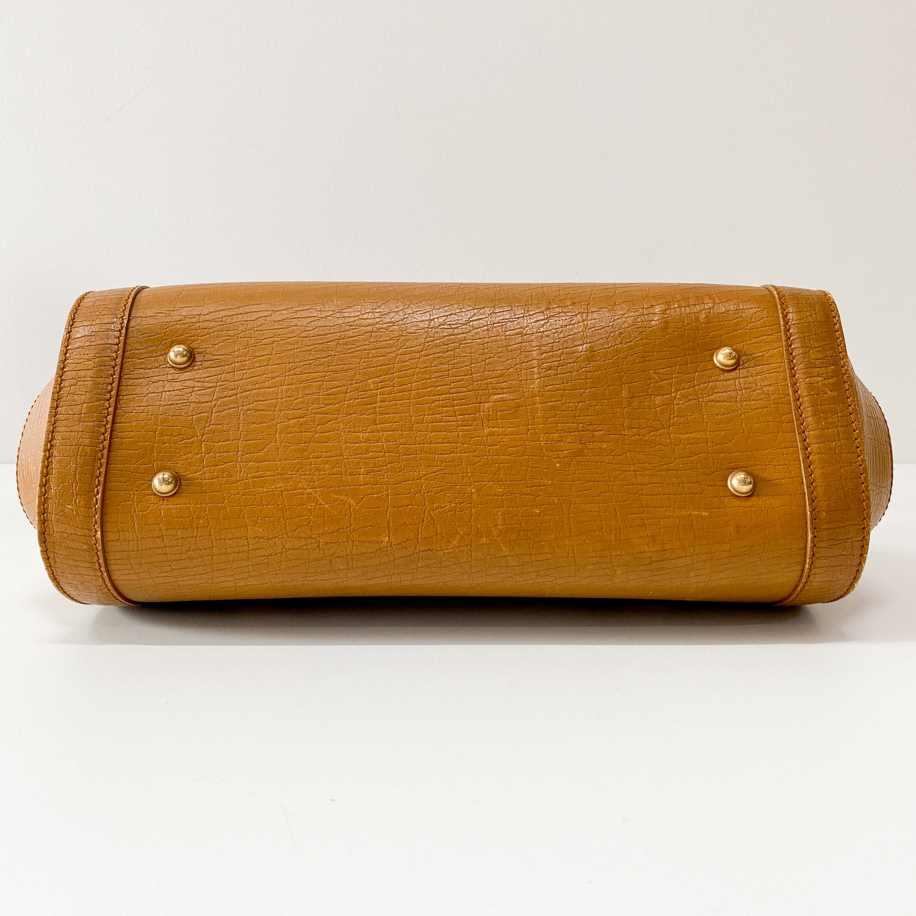 Camel Brown Bamboo Shoulder Bag