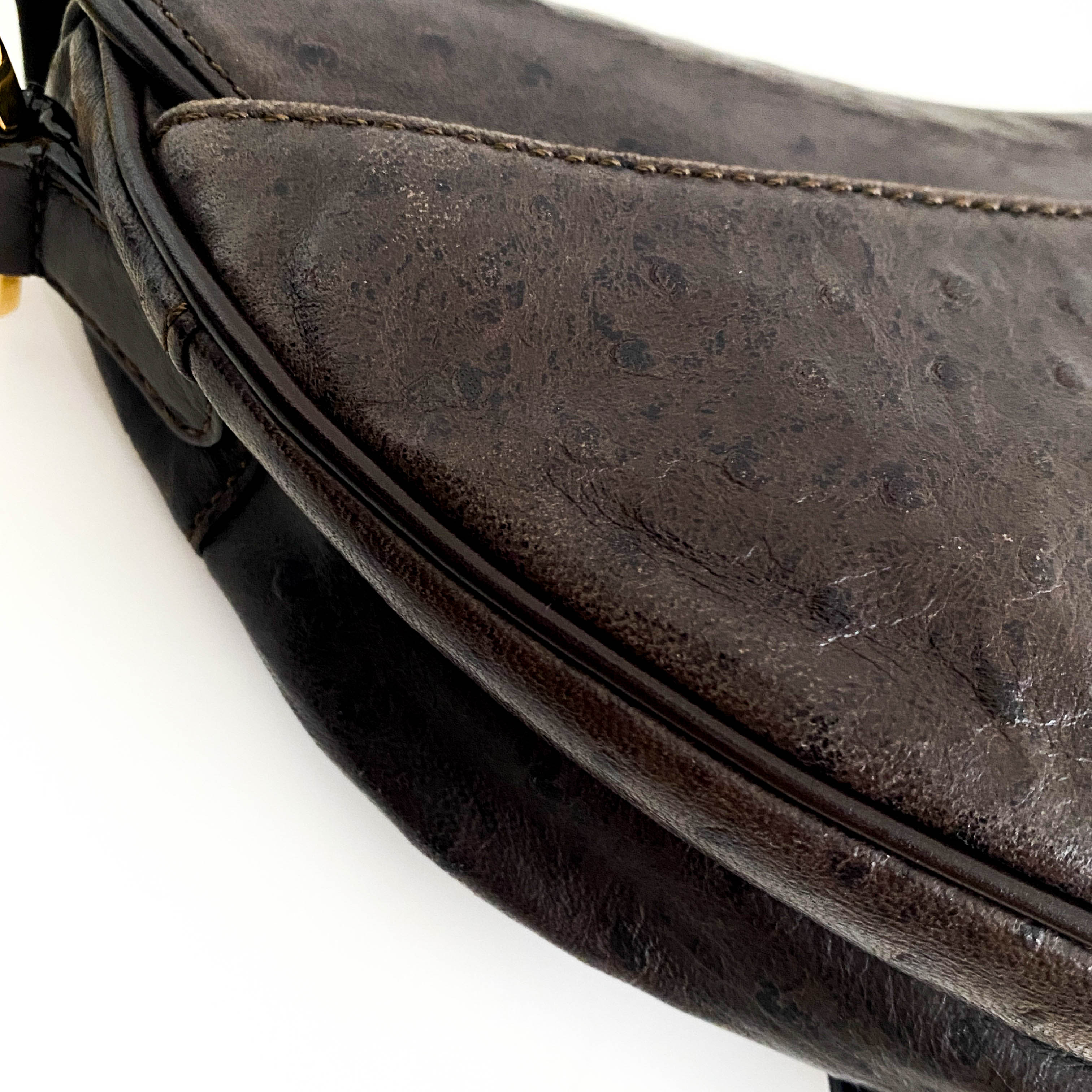 Saddle Leather Brown Shoulder Bag