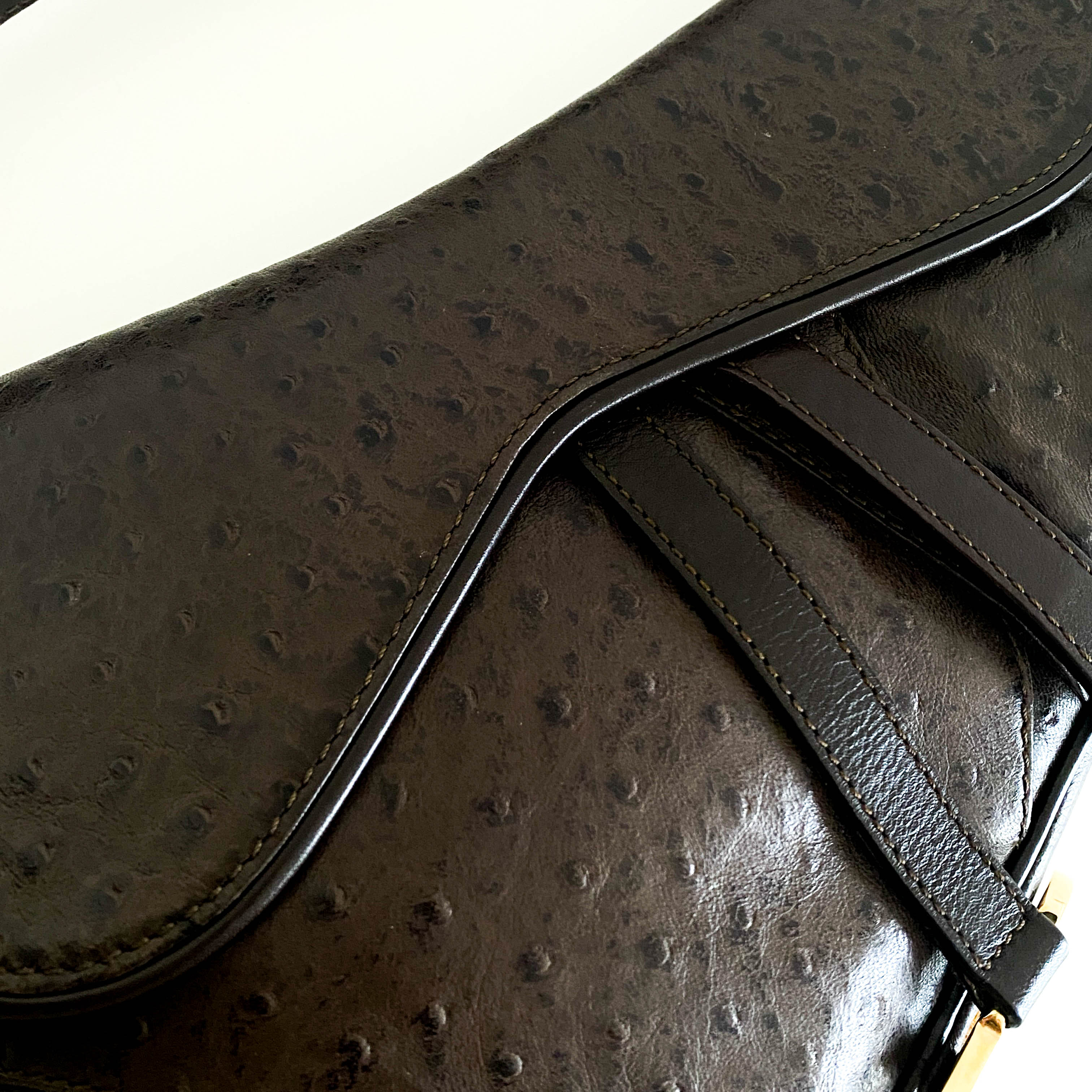 Saddle Leather Brown Shoulder Bag