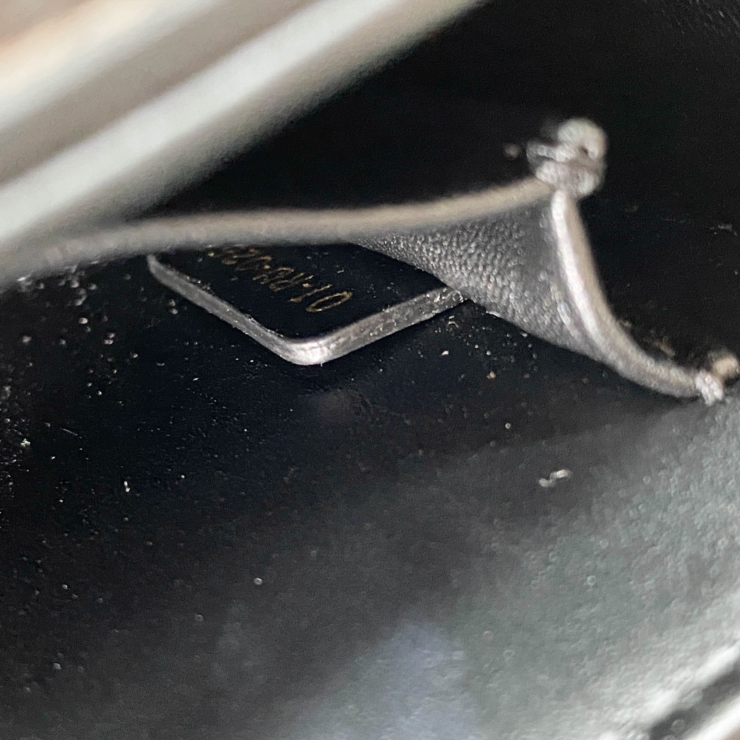 30 Montaigne Grey Leopard Print Pony Hair Shoulder Bag