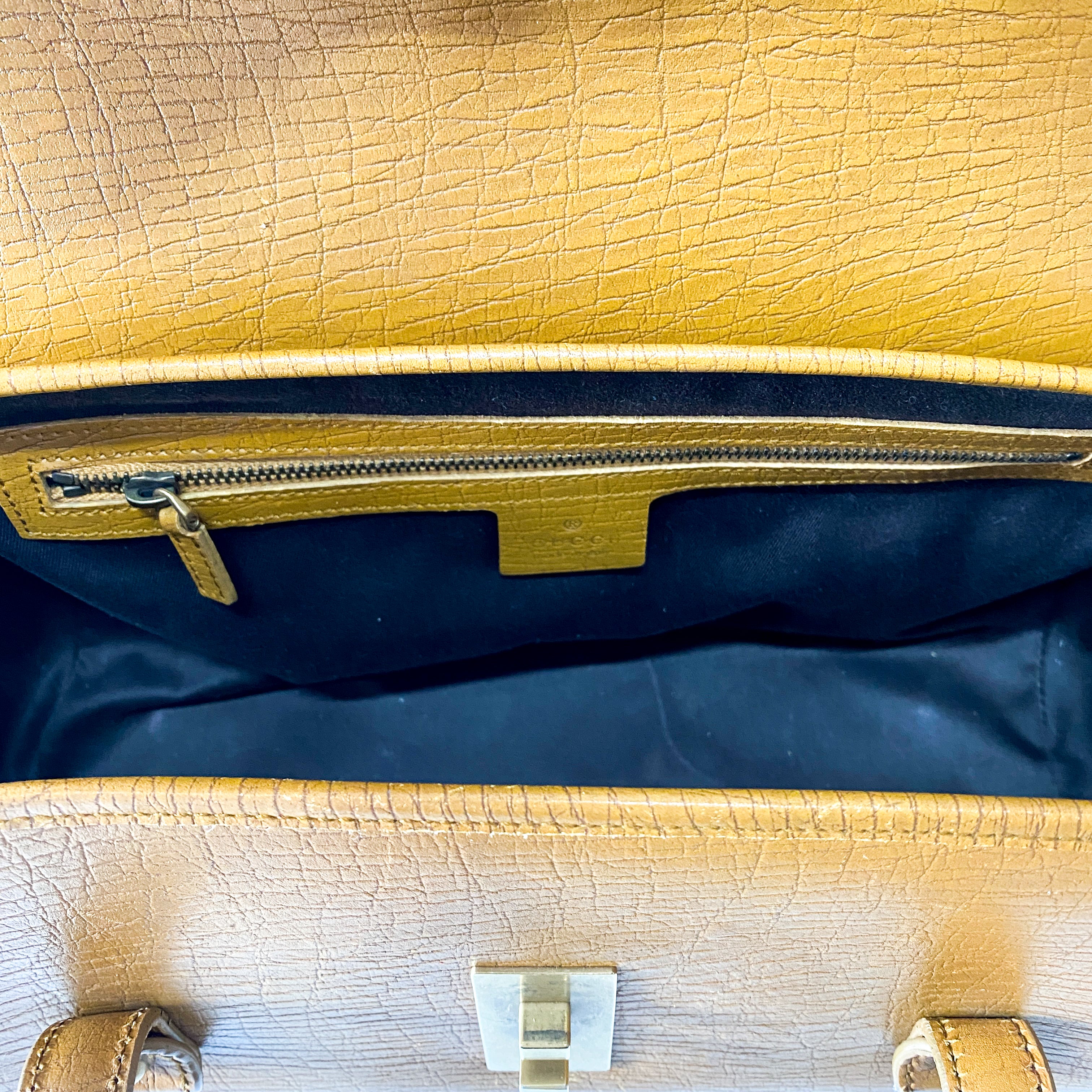 Camel Brown Bamboo Shoulder Bag