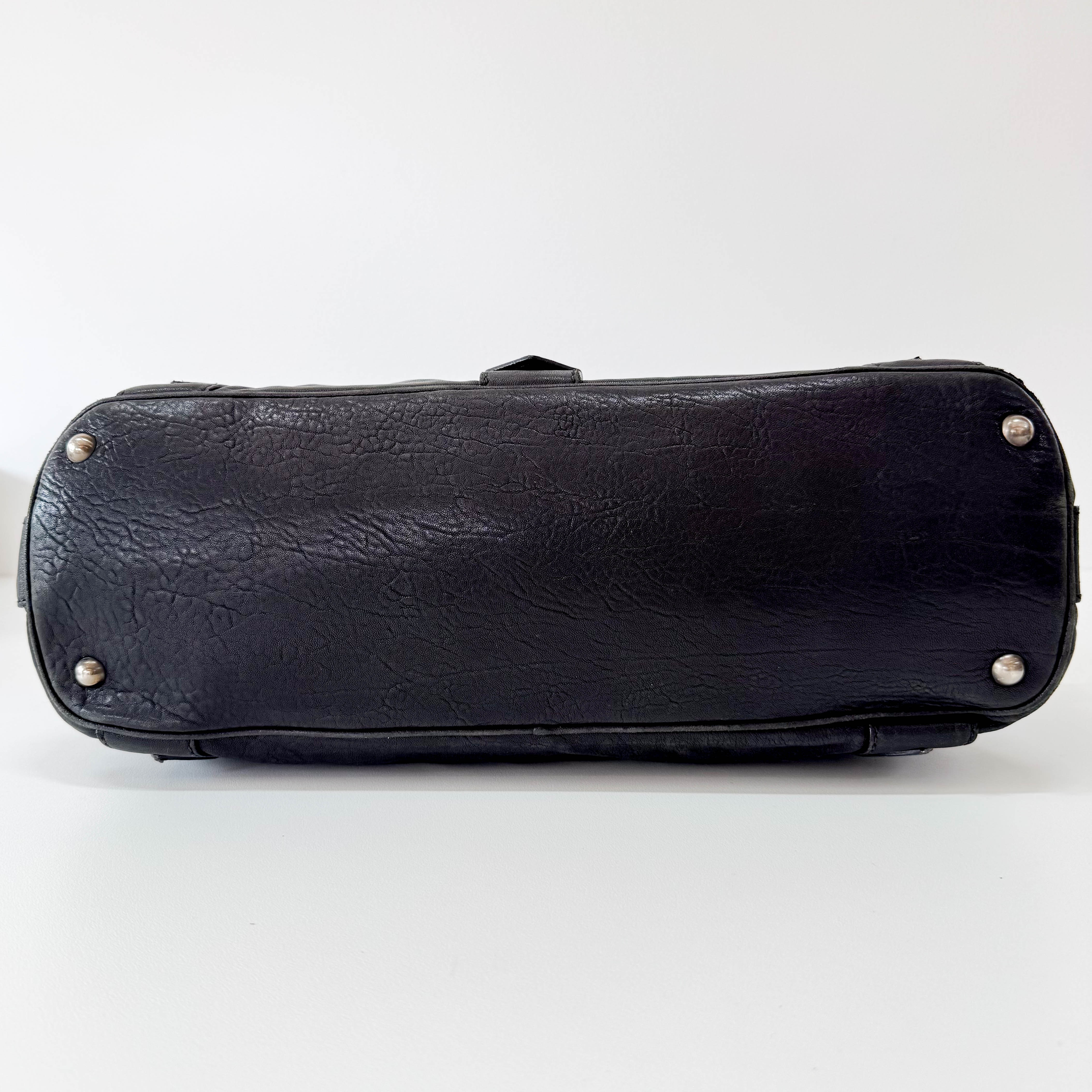 Black Leather Shoulder Bag