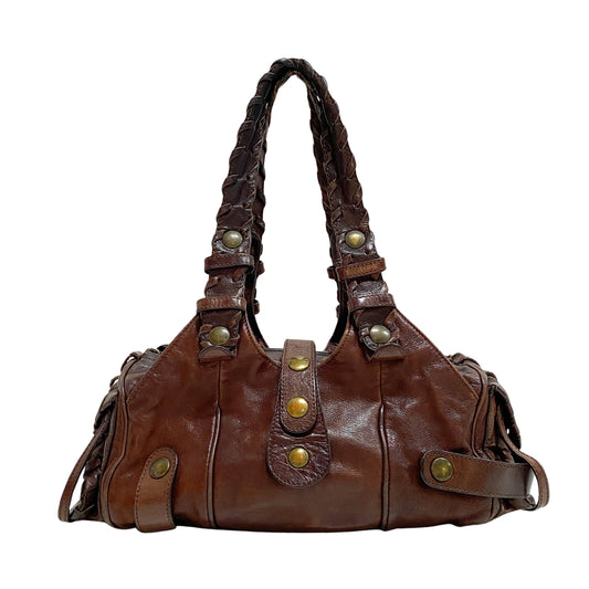 Brown Leather Shoulder Bag