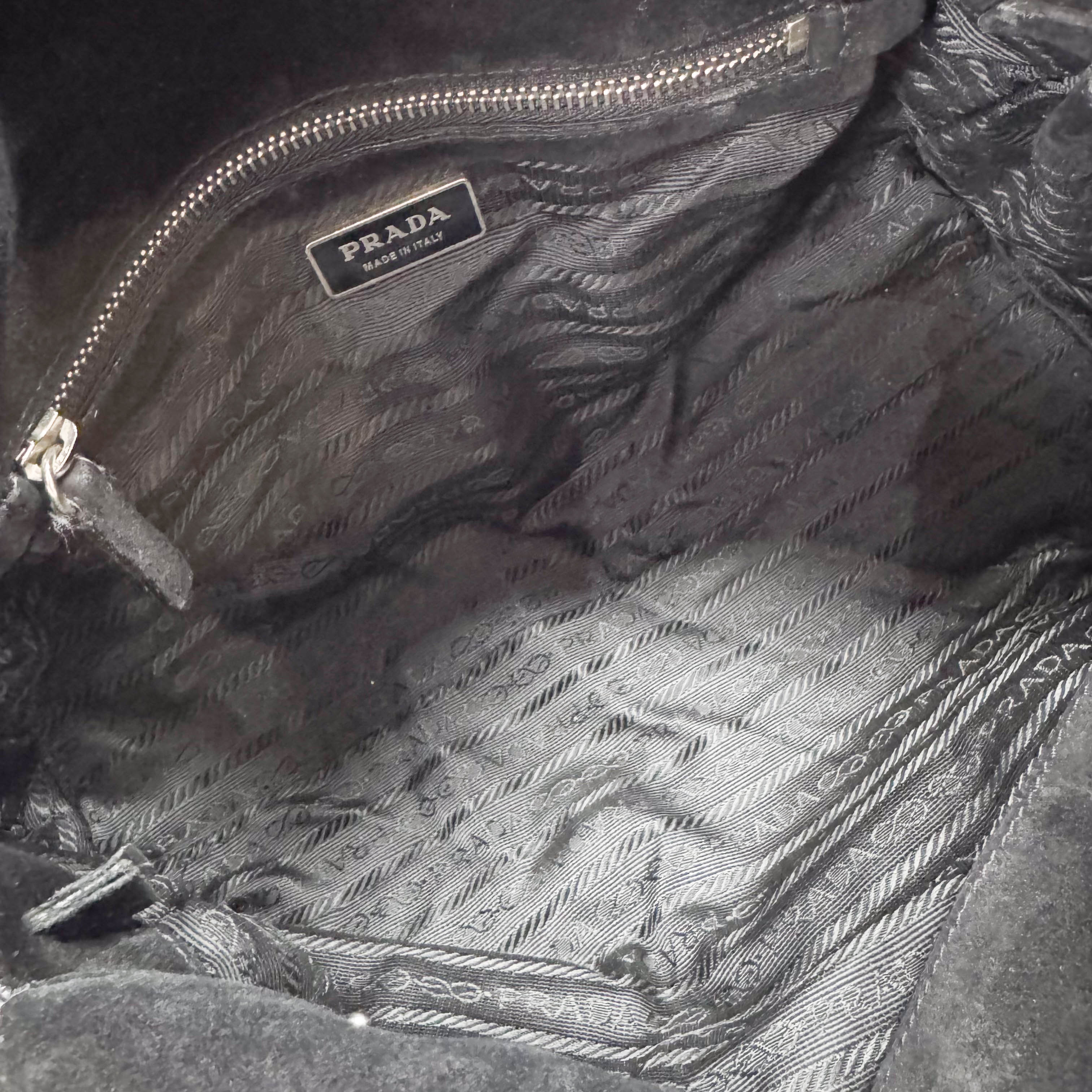 Black Suede Shoulder Bag