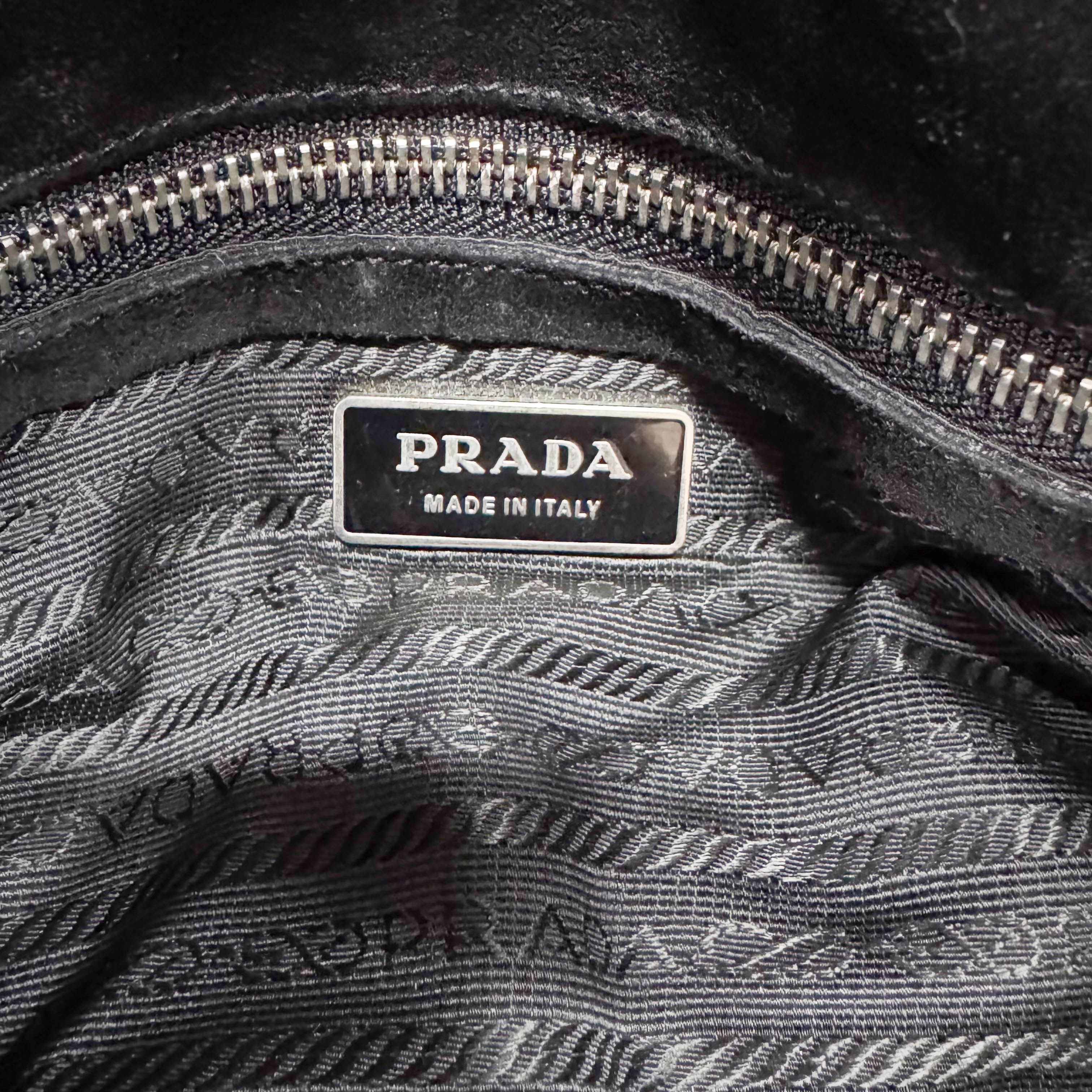 Black Suede Shoulder Bag