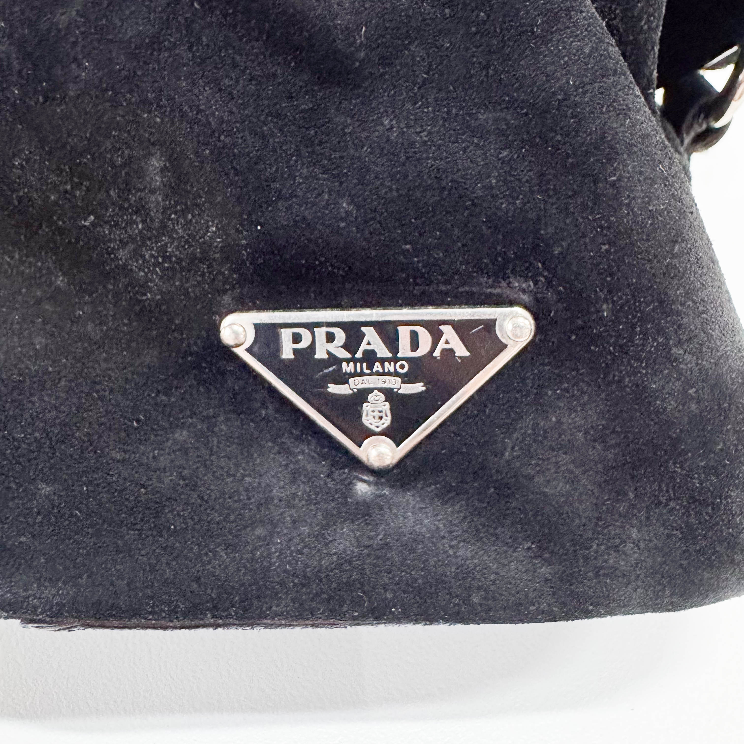 Black Suede Shoulder Bag
