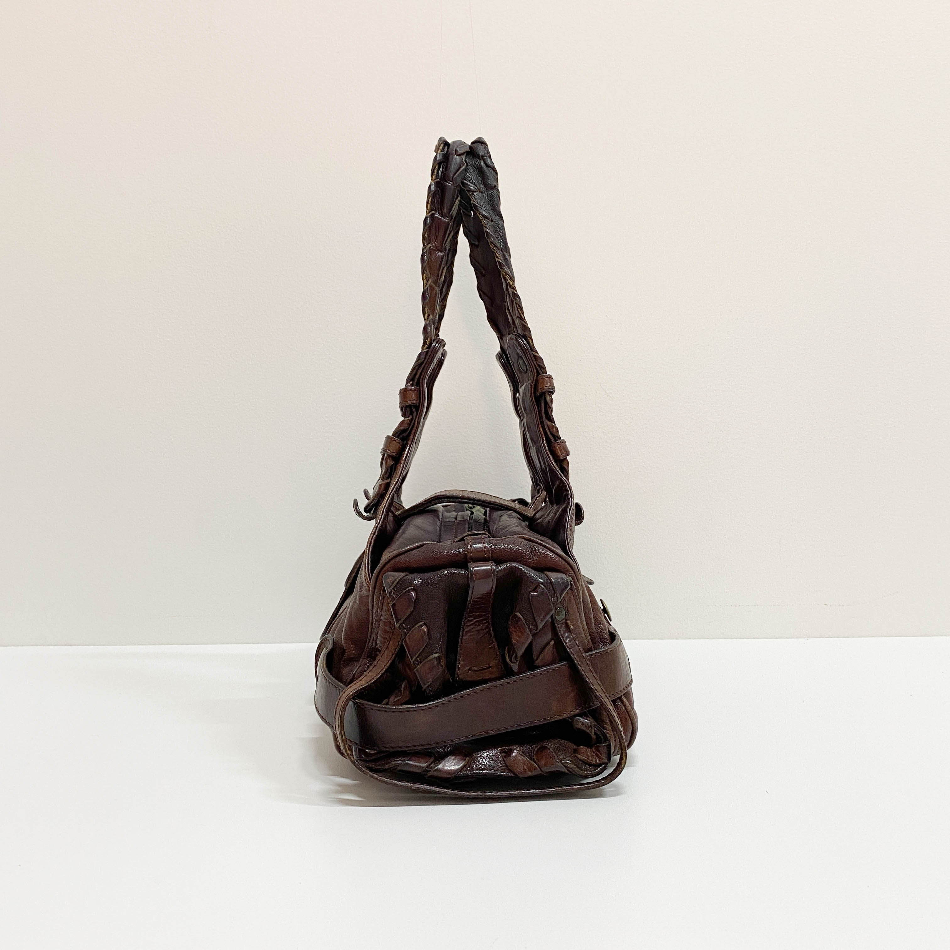 Brown Leather Shoulder Bag