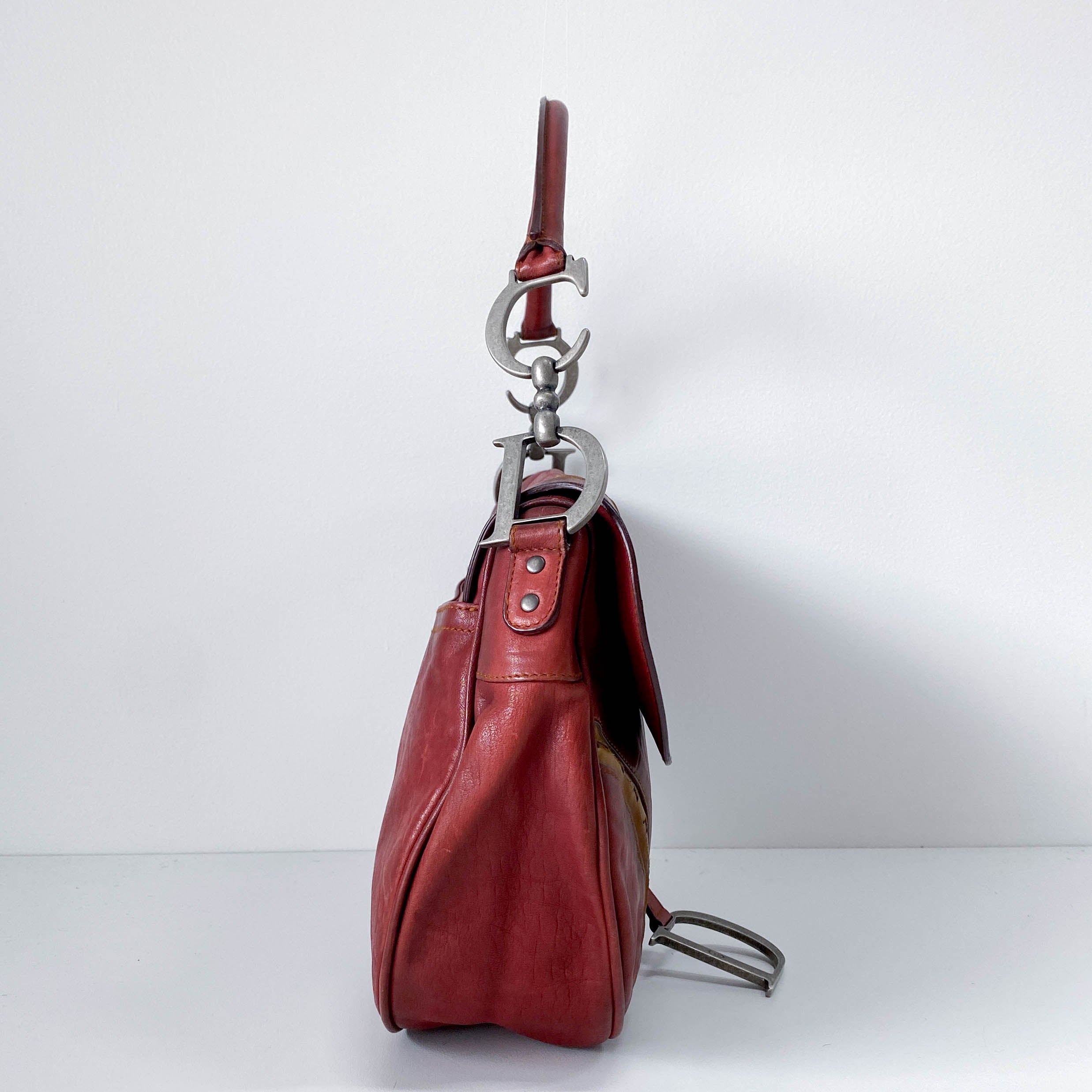 Gaucho Saddle Vintage Brown Leather Shoulder Bag