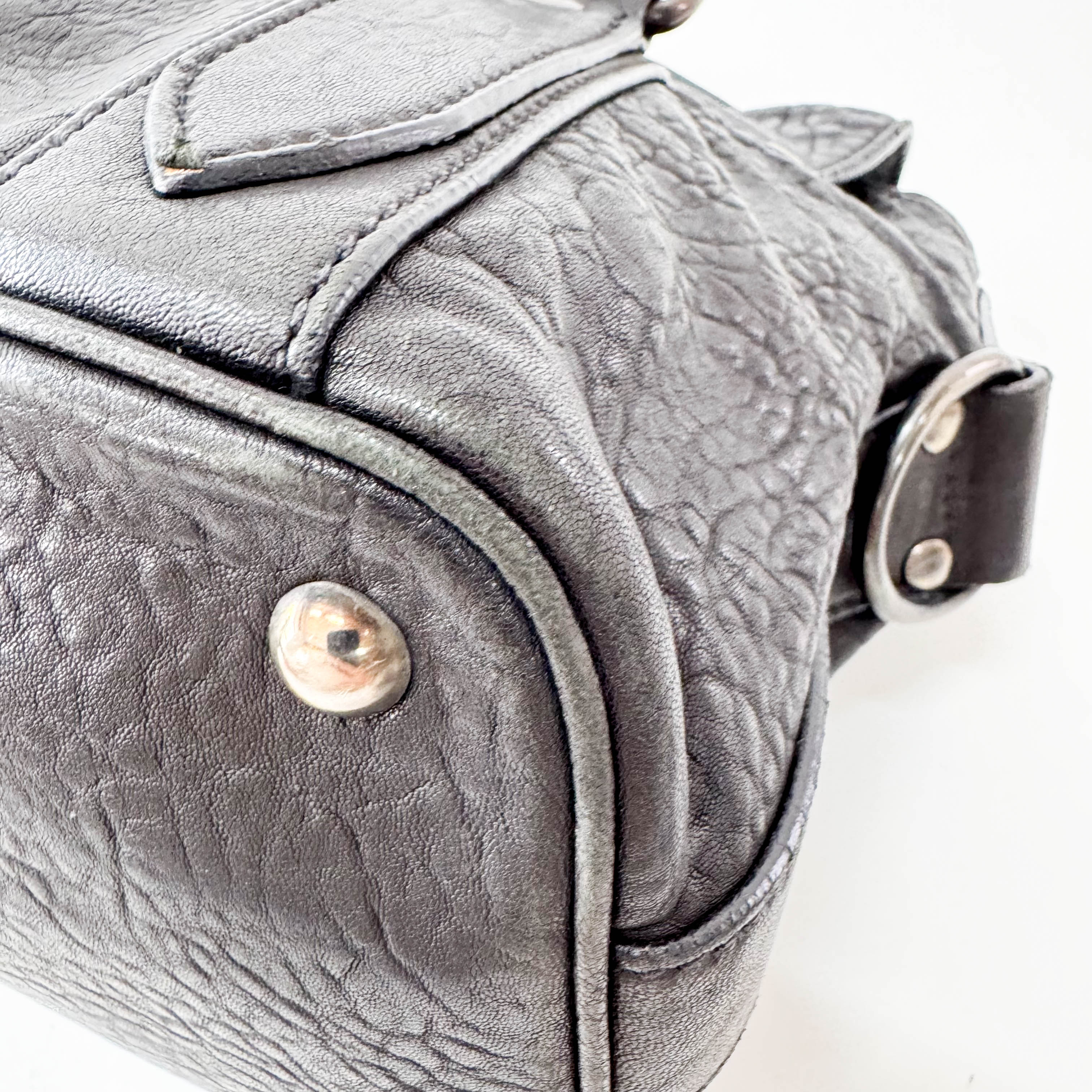 Black Leather Shoulder Bag