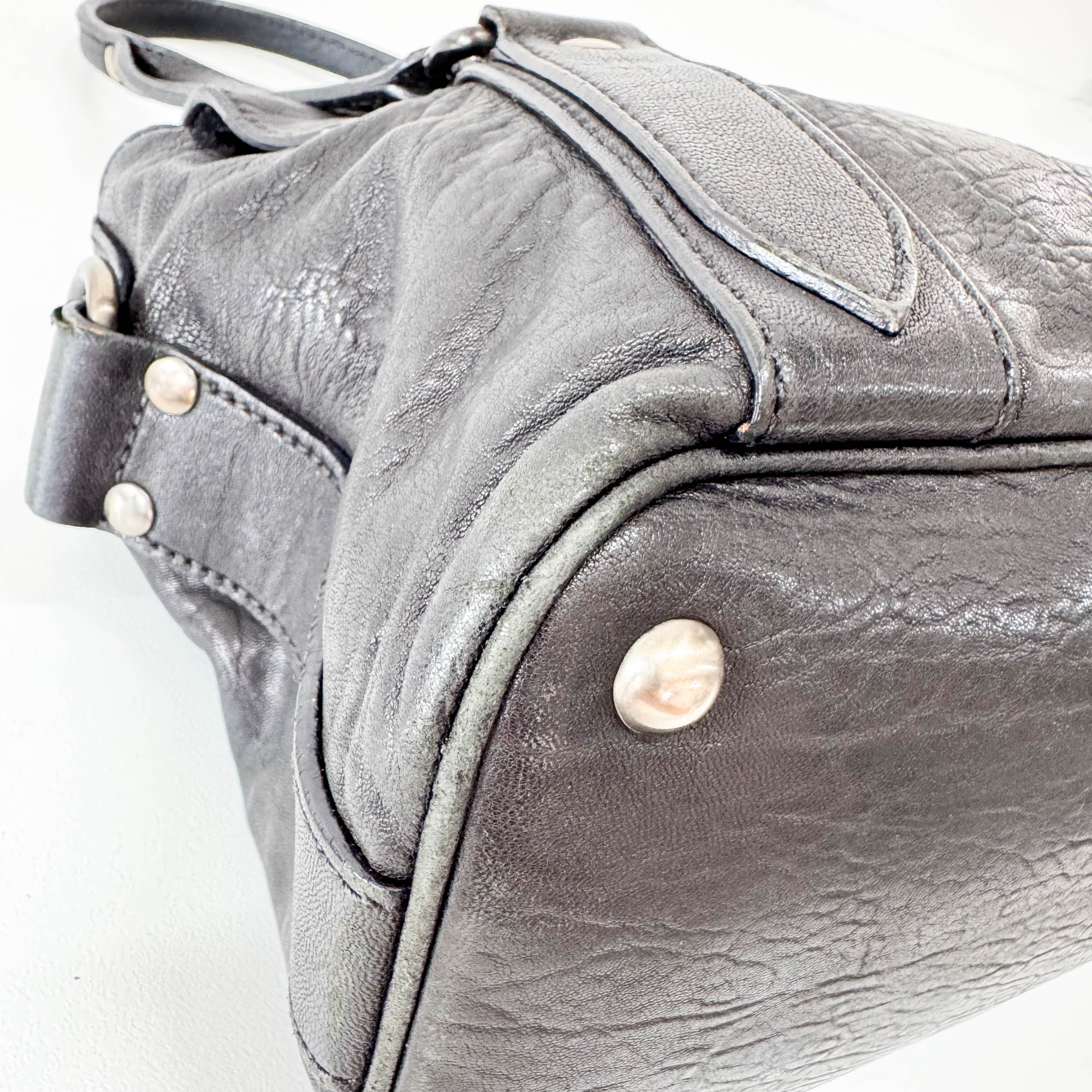 Black Leather Shoulder Bag