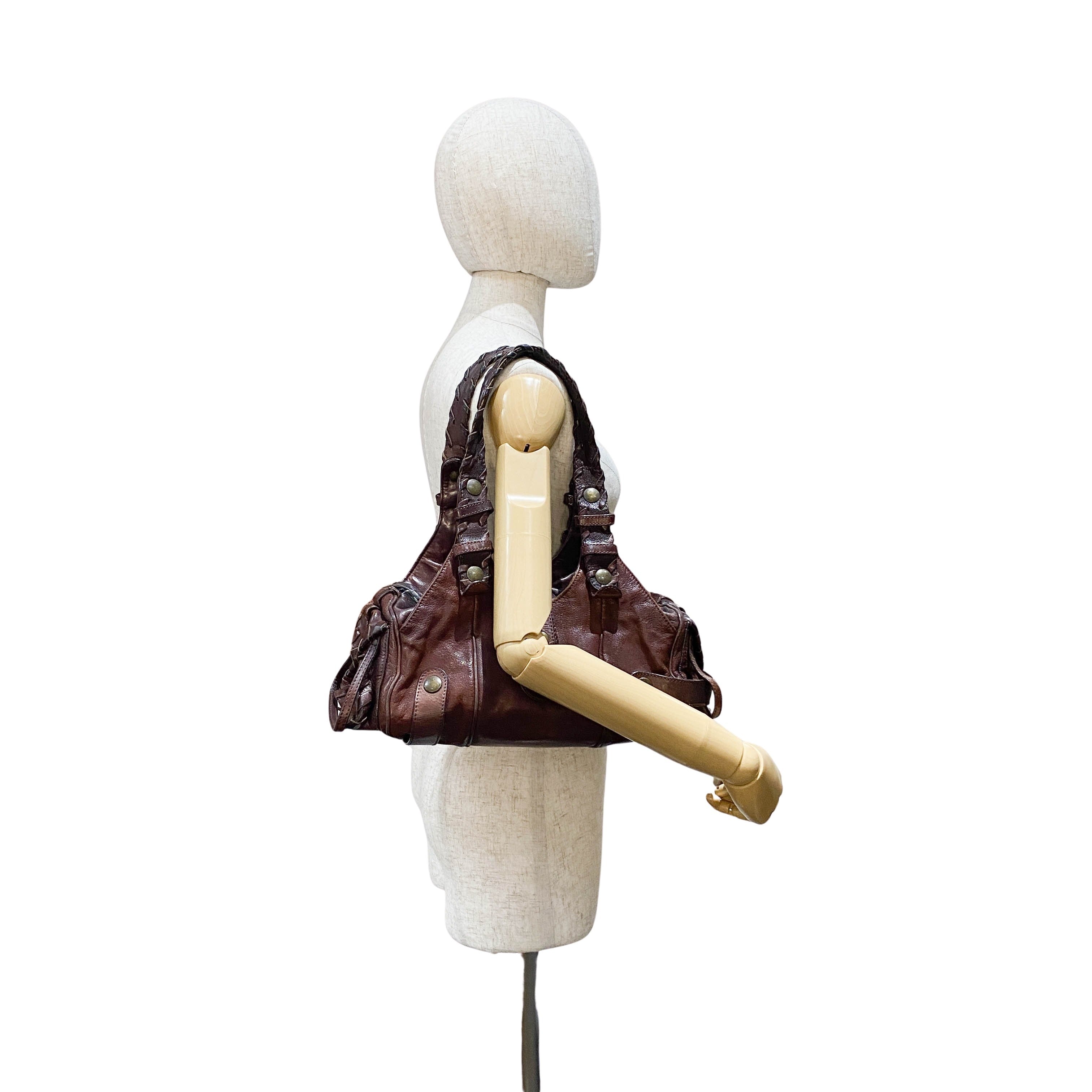 Brown Leather Shoulder Bag