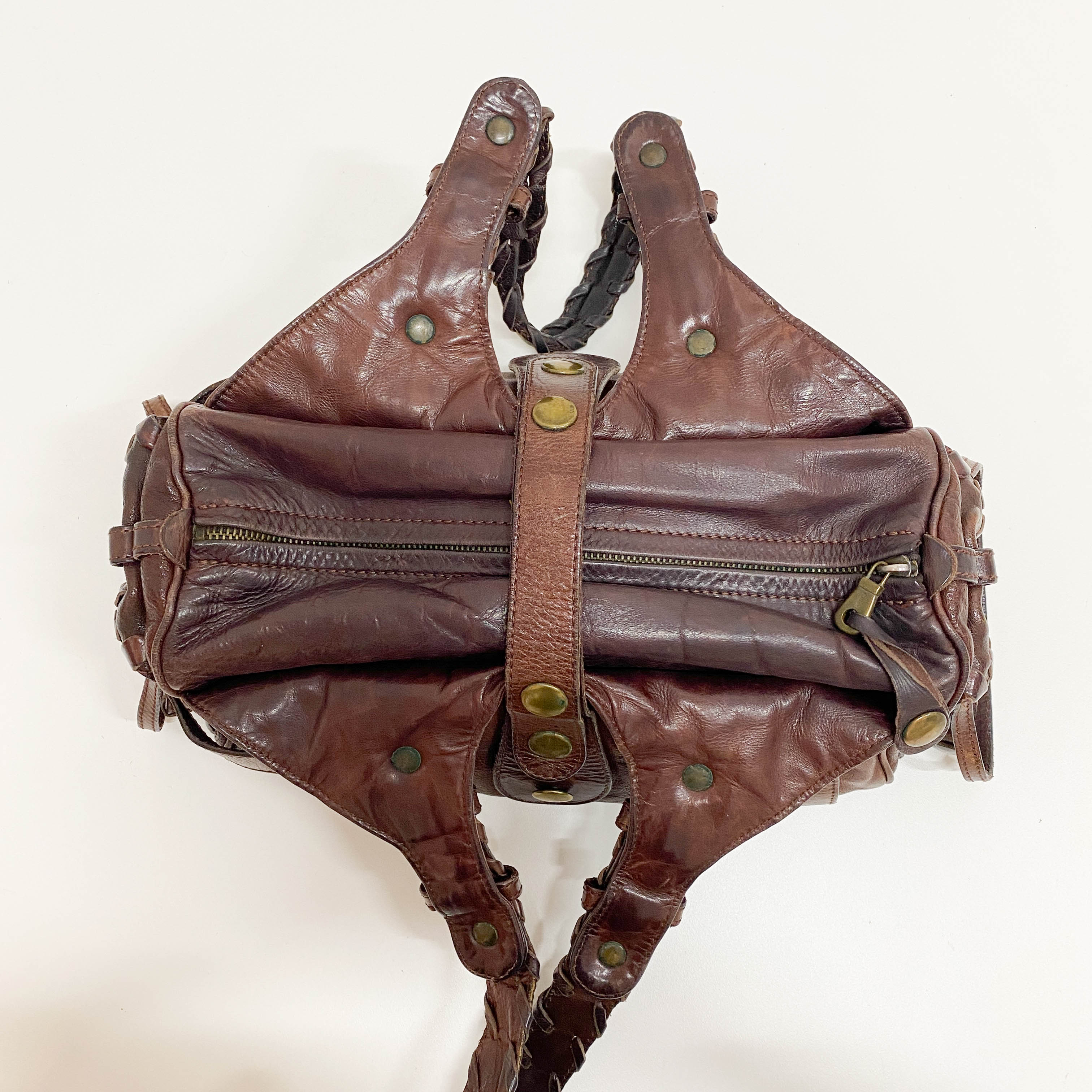 Brown Leather Shoulder Bag